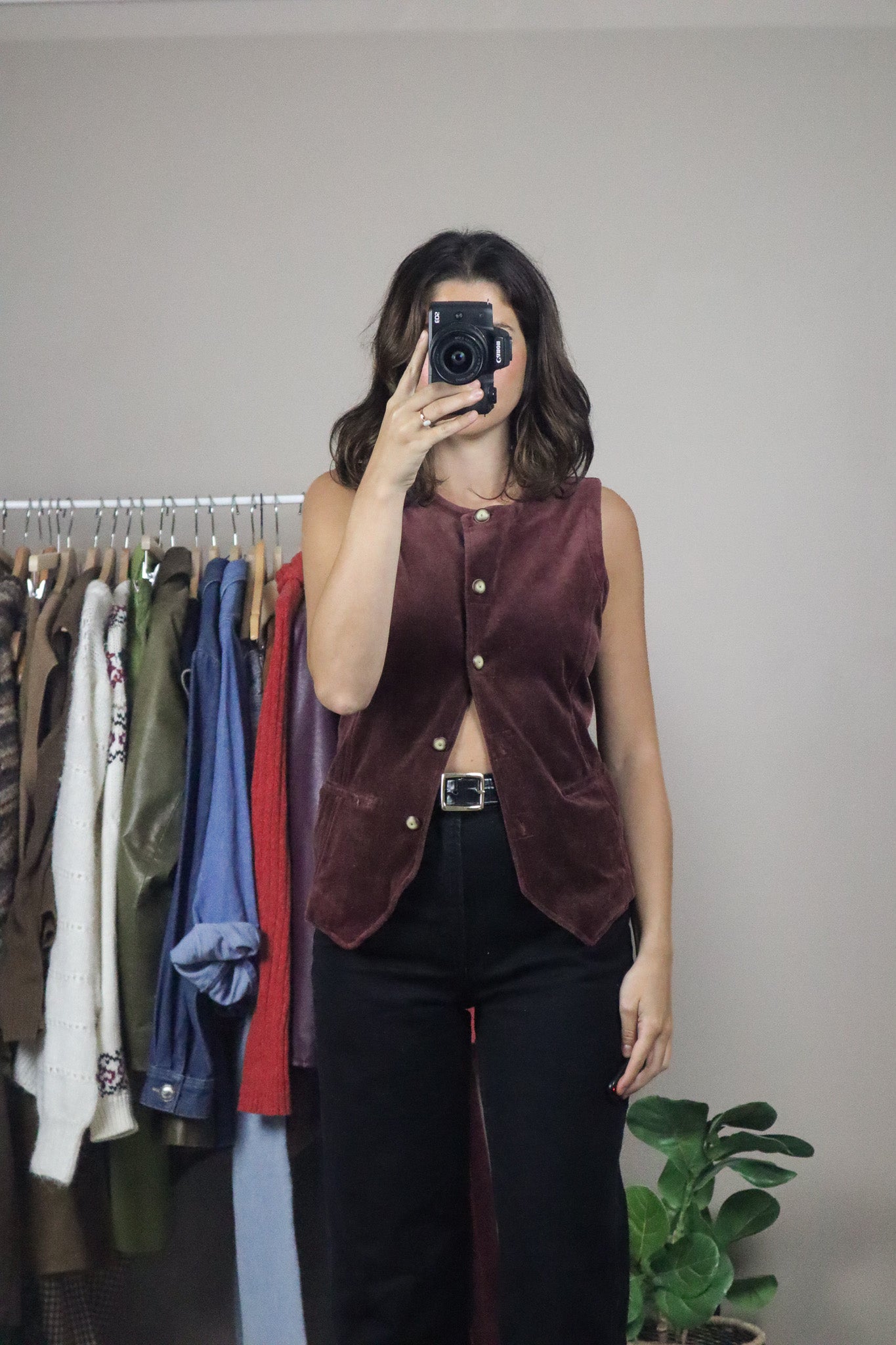 Vintage x Velour Vest (M)