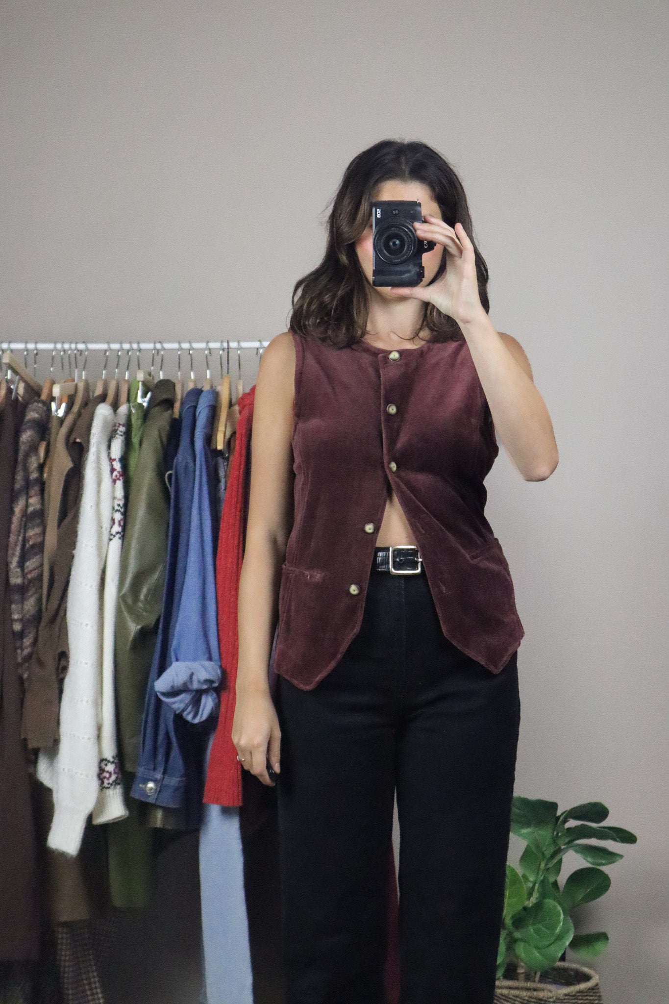 Vintage x Velour Vest (M)