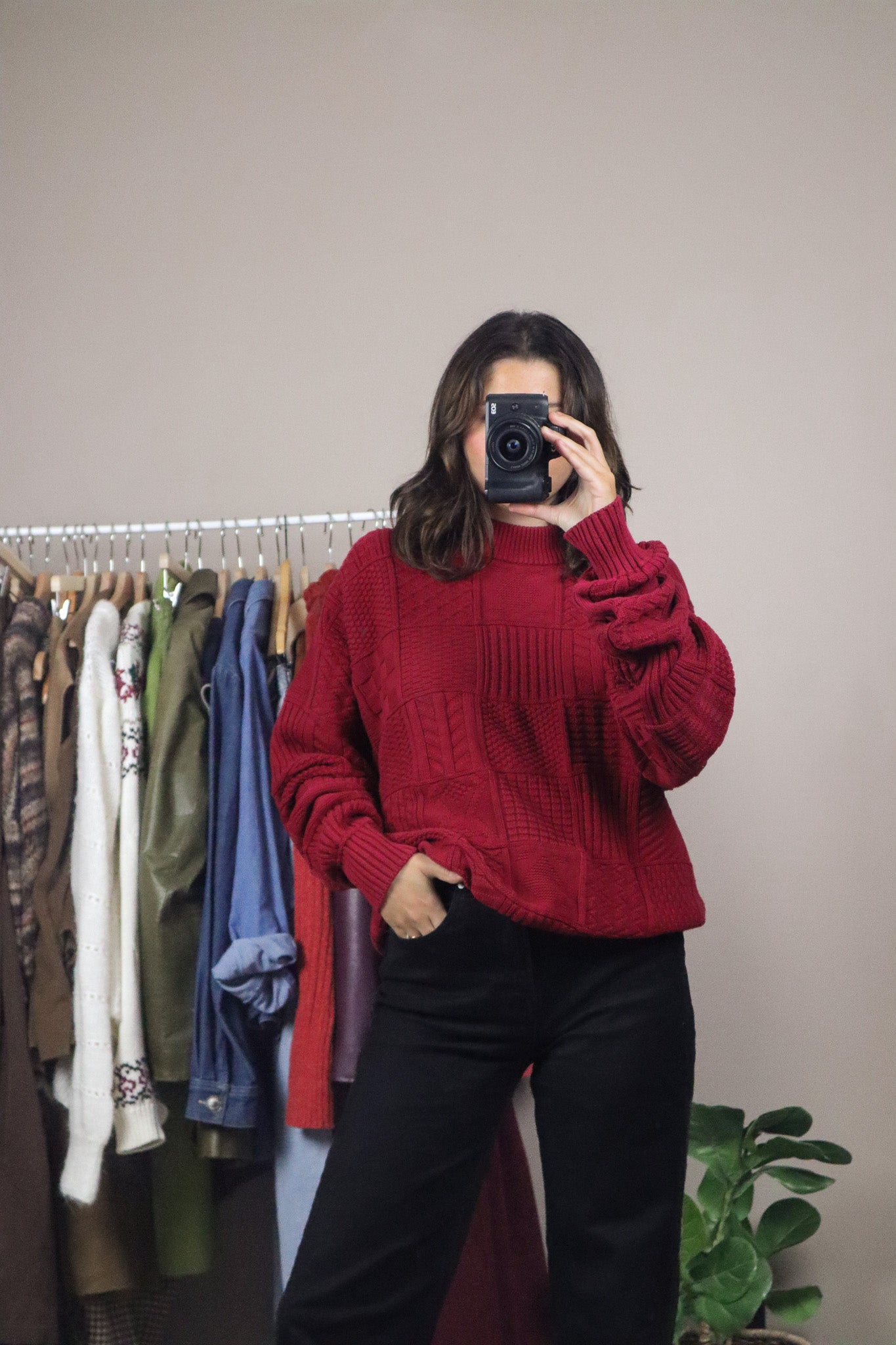 Vintage x Pattered Sweater (L)