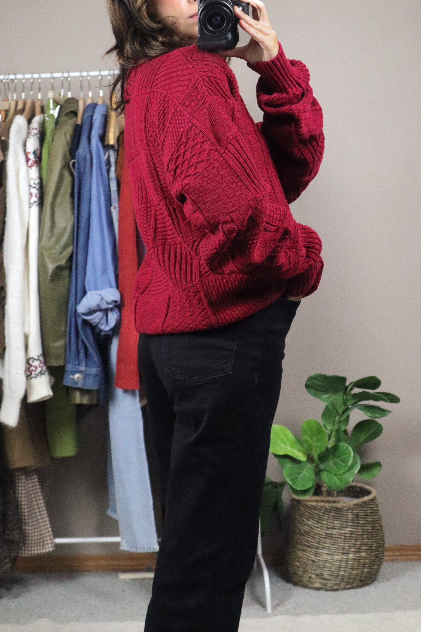 Vintage x Pattered Sweater (L)