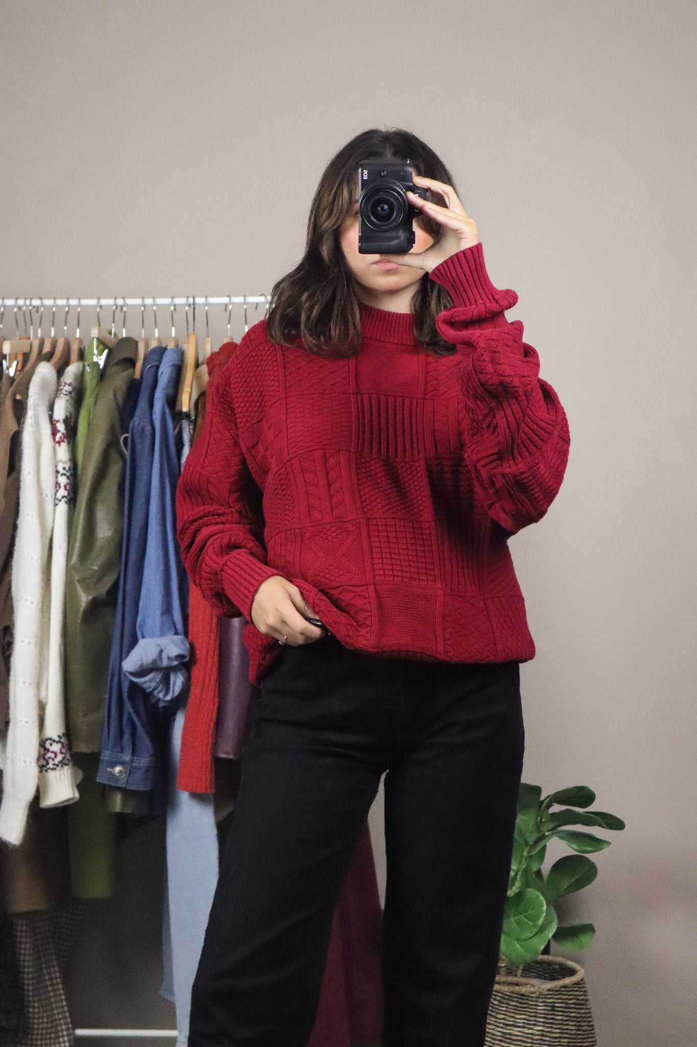 Vintage x Pattered Sweater (L)