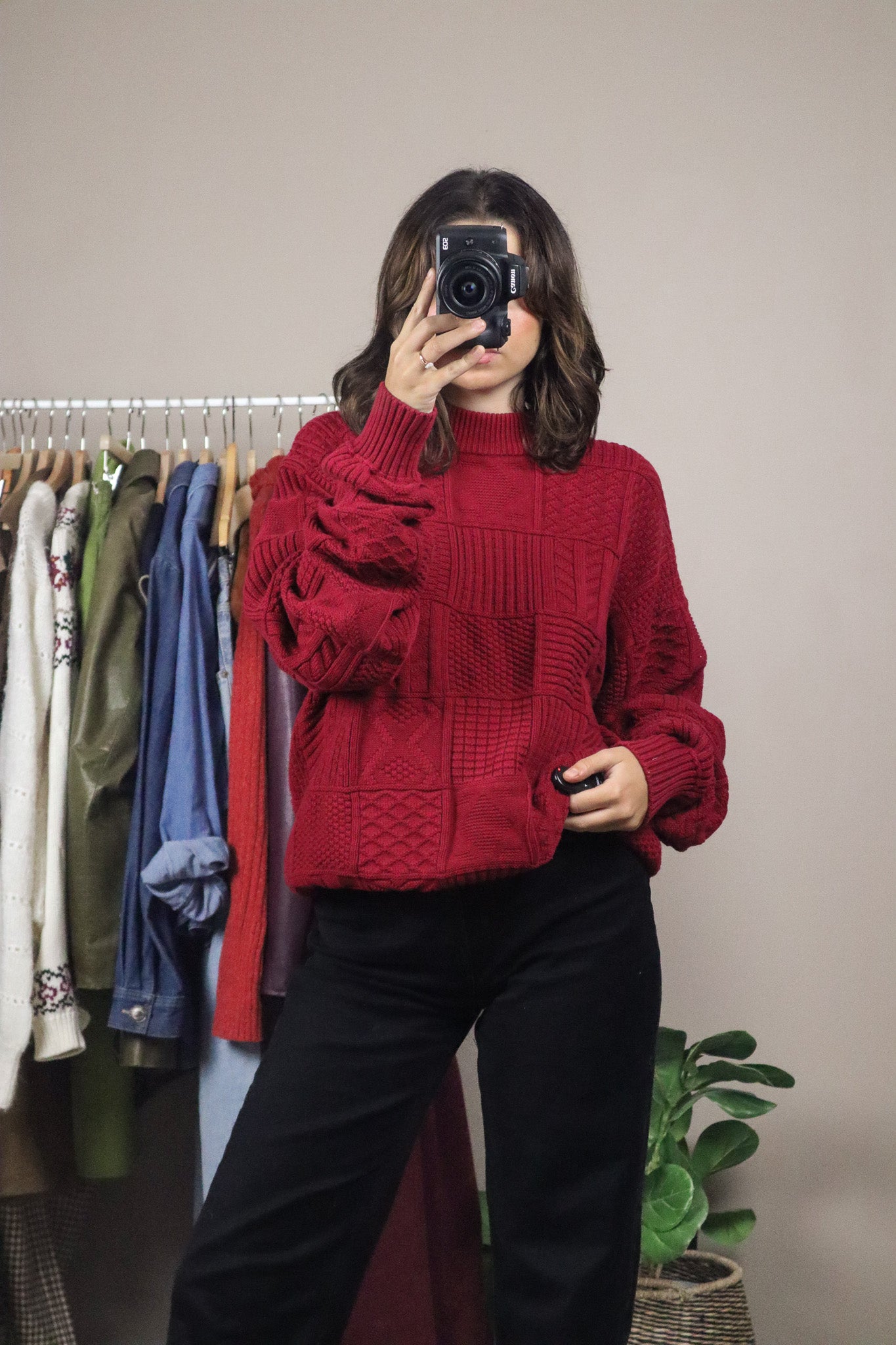 Vintage x Pattered Sweater (L)