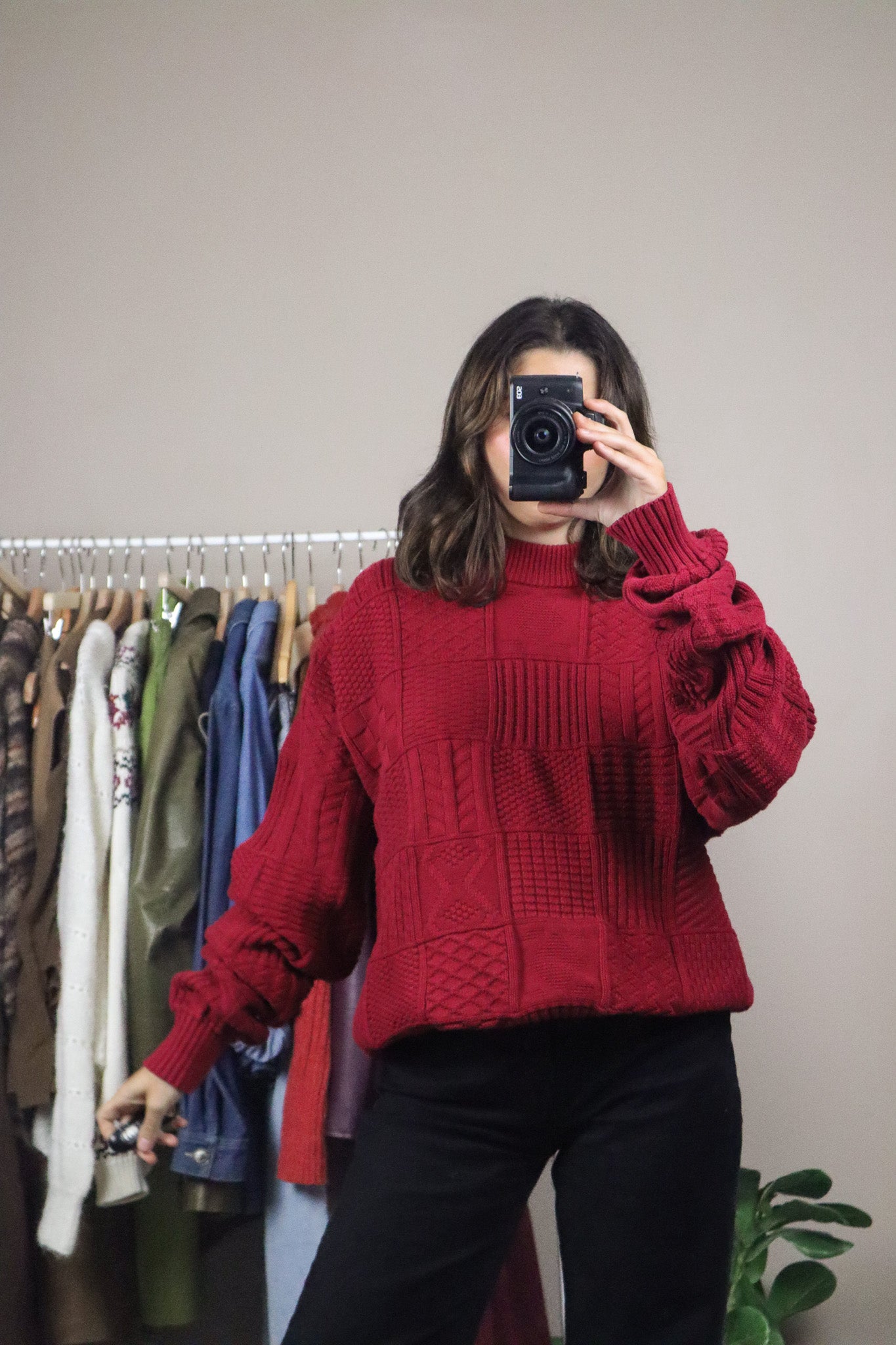 Vintage x Pattered Sweater (L)