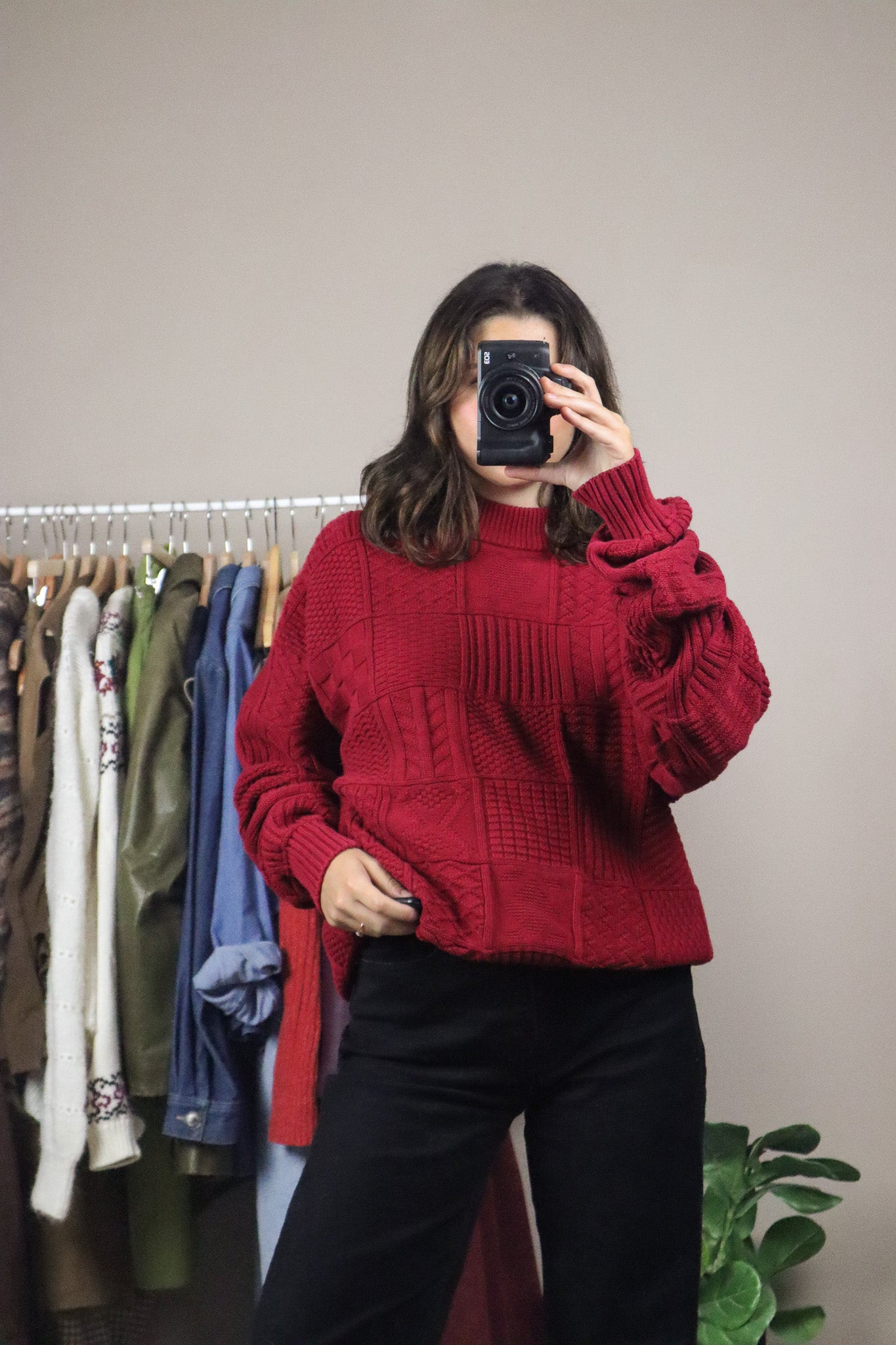 Vintage x Pattered Sweater (L)