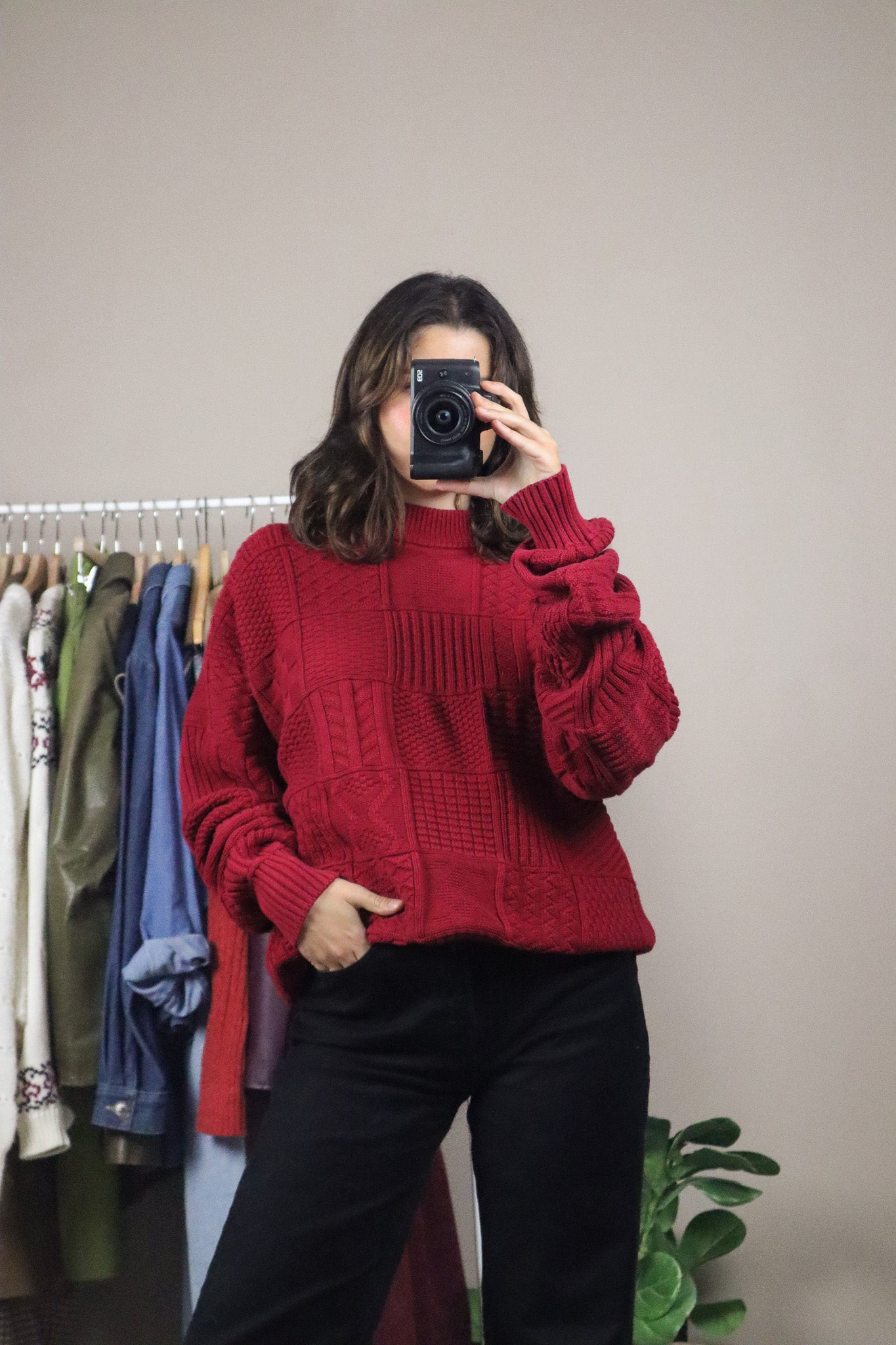 Vintage x Pattered Sweater (L)