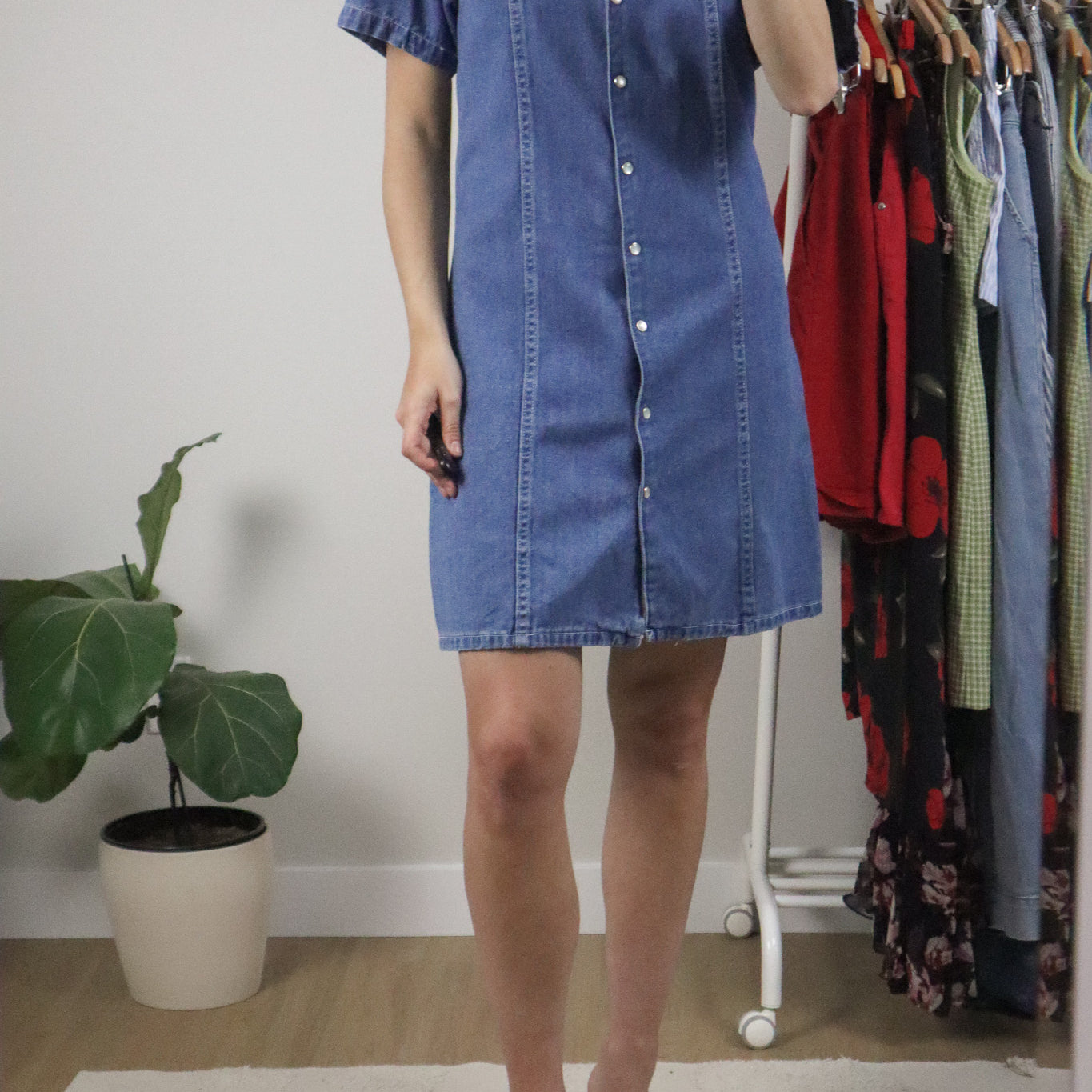 Vintage x Denim Dress (L)