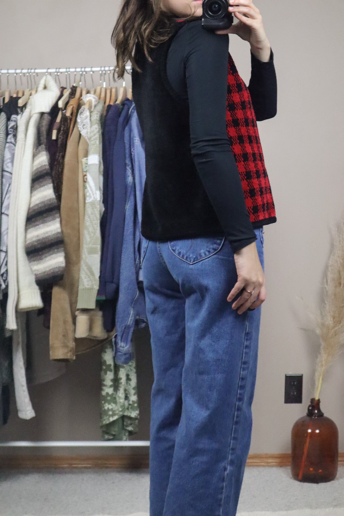 Vintage x Chenille Houndstooth Vest (S)
