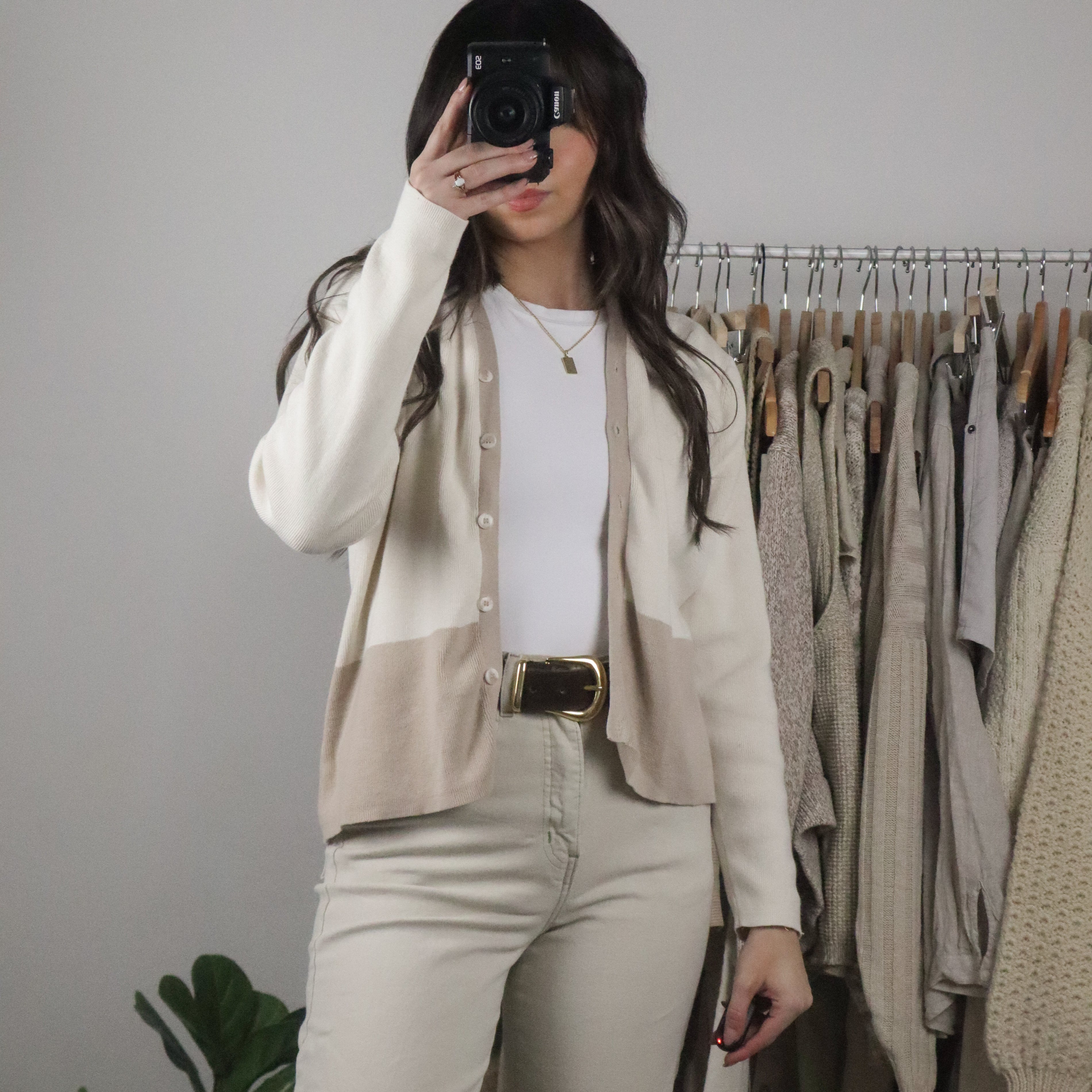 Vintage x Two-Toned Cardigan (S/M)