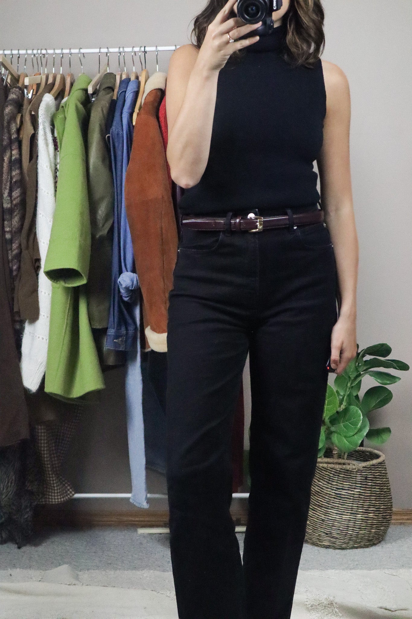Vintage x Dior Leather Belt (M)