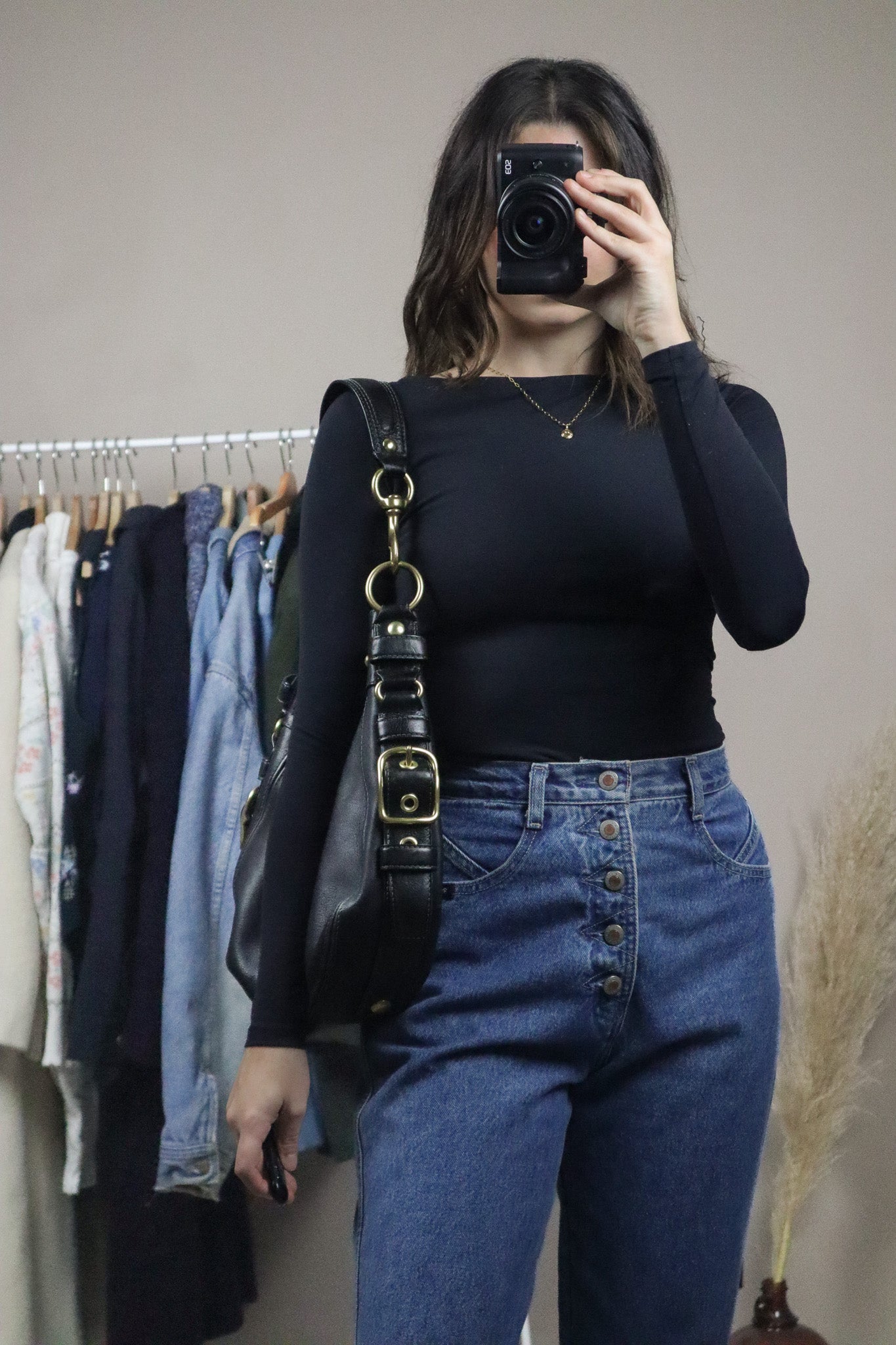 Vintage x Coach x Leather Hobo Bag