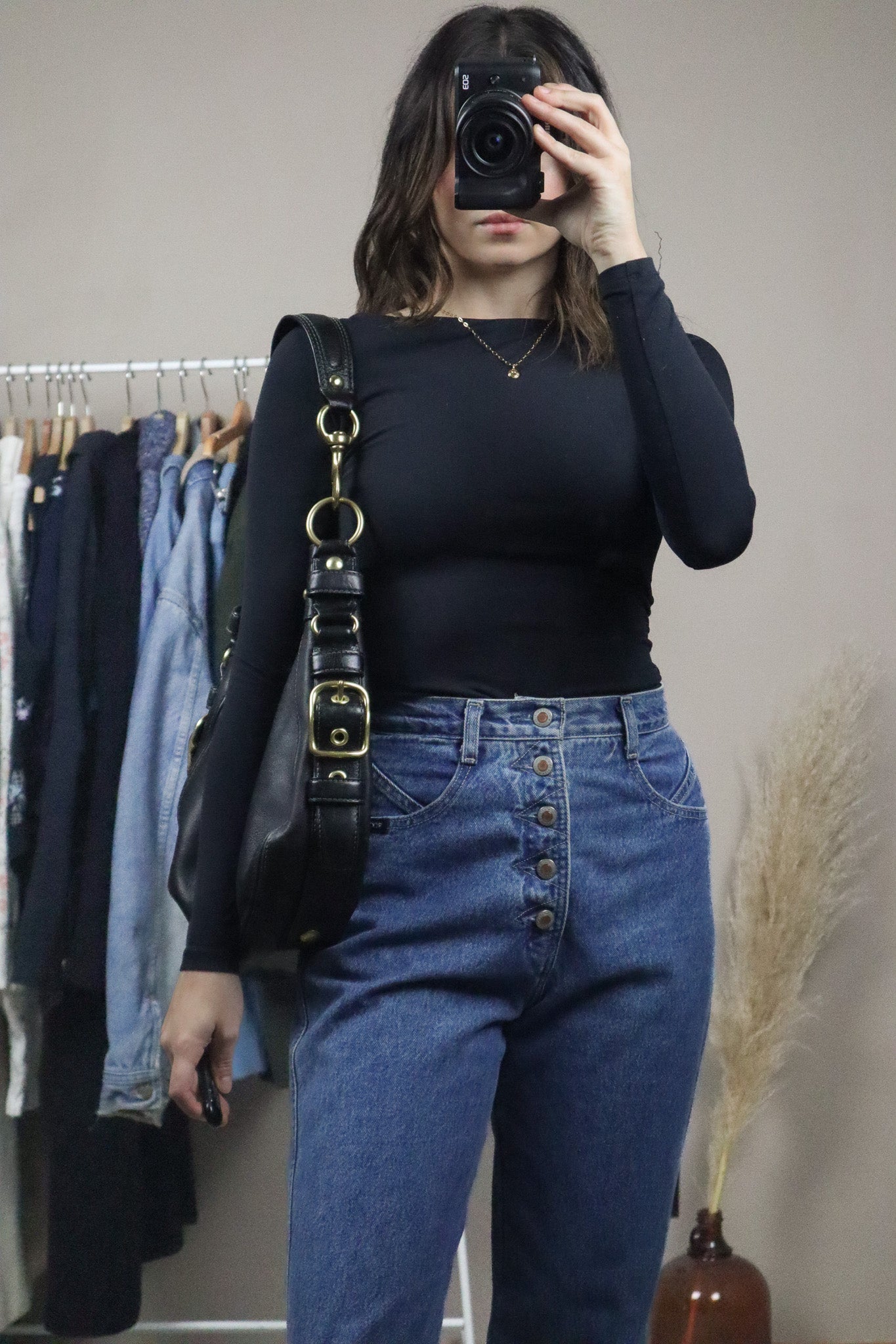 Vintage x Coach x Leather Hobo Bag