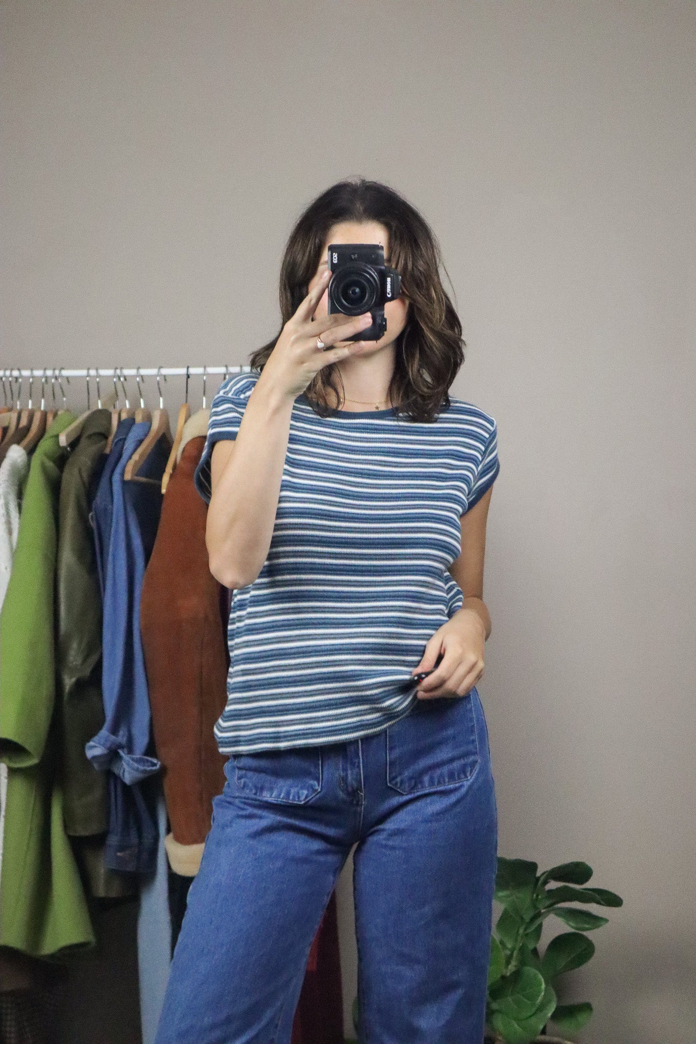 Vintage x Striped T-Shirt (M/L)