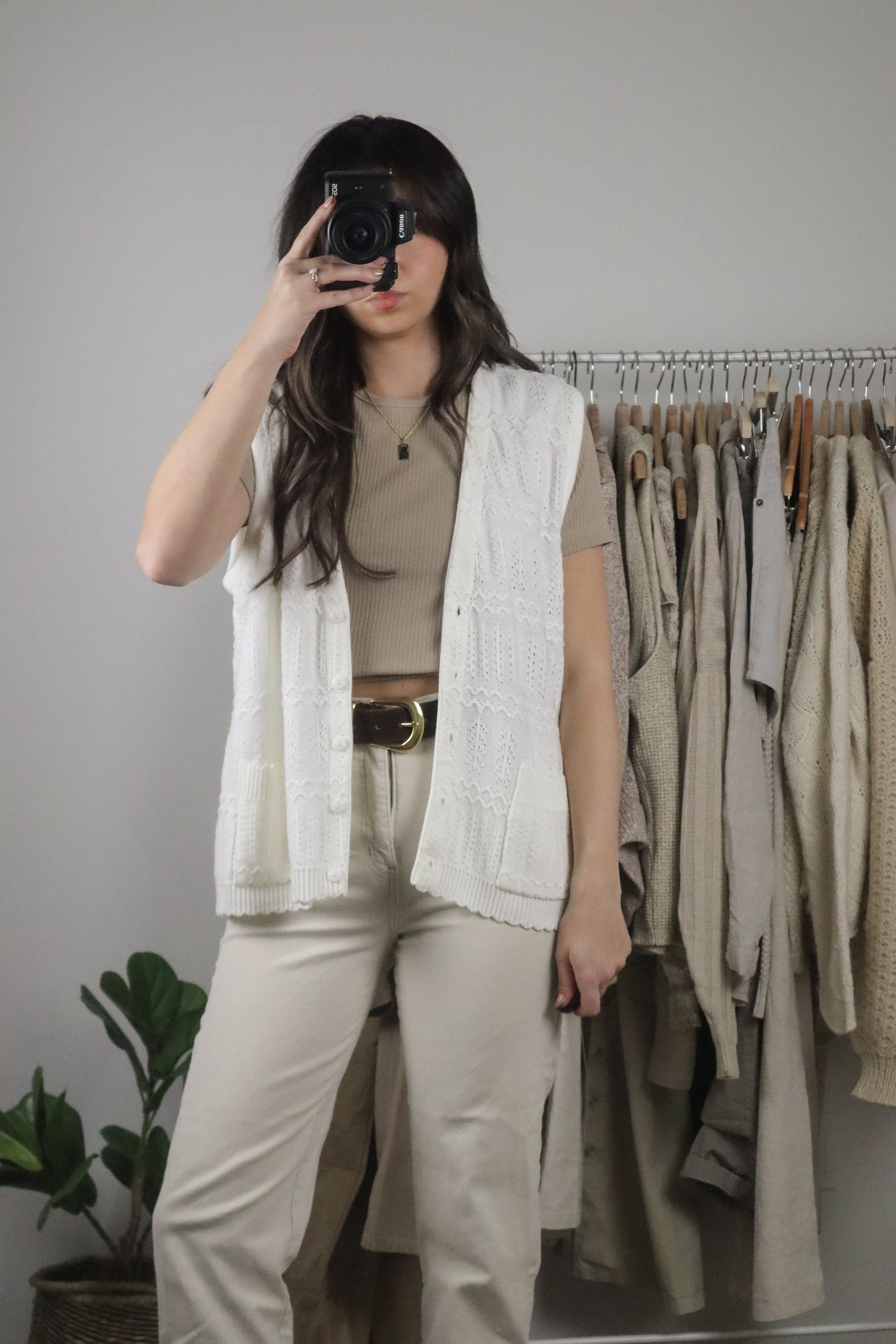 Made in Canada x Vintage x Textured Vest (M/L)