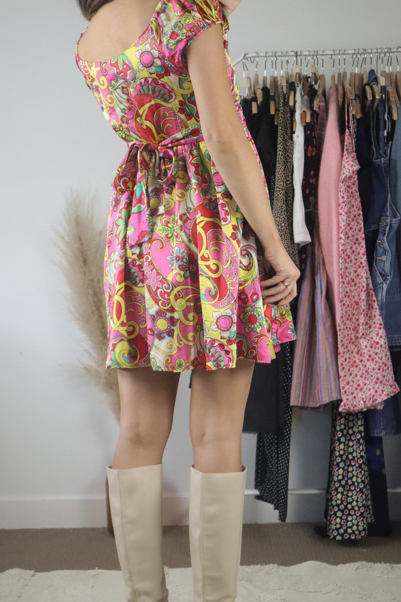 Y2K x Betsey Johnson Silk Pattered Dress (6/8)