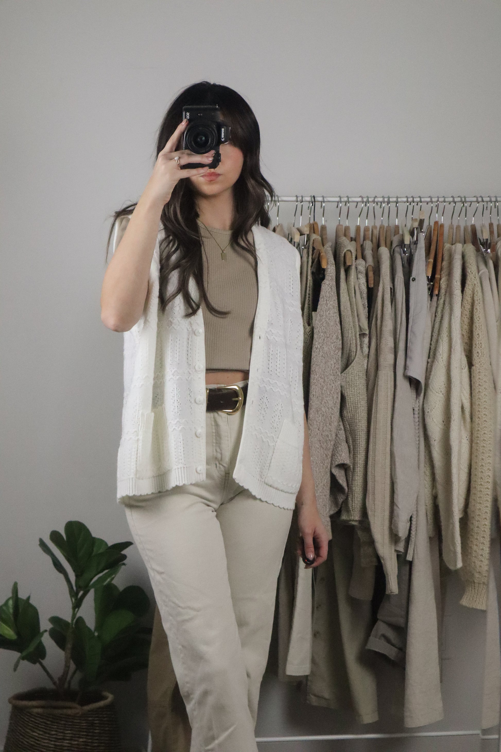 Made in Canada x Vintage x Textured Vest (M/L)