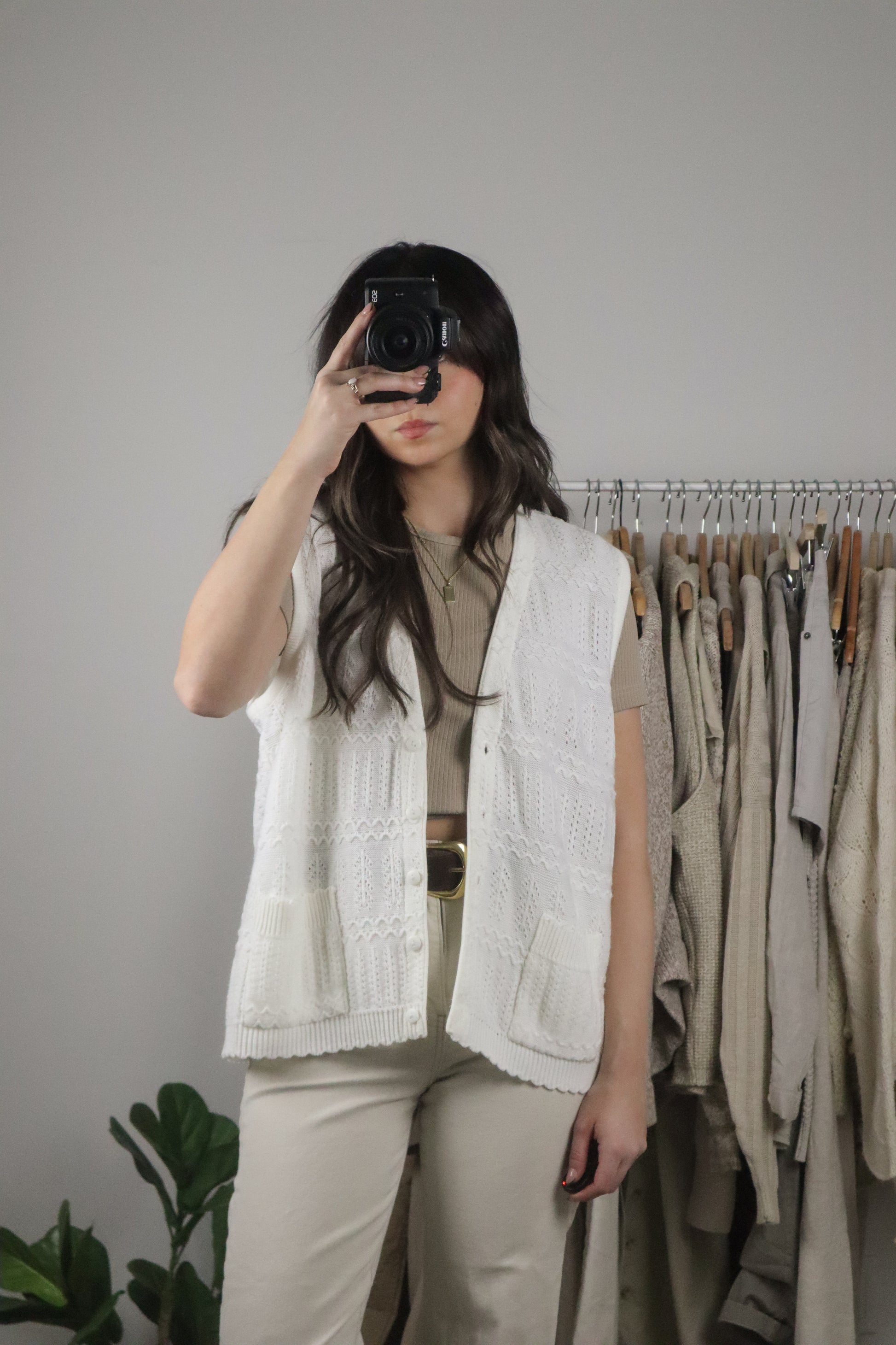 Made in Canada x Vintage x Textured Vest (M/L)