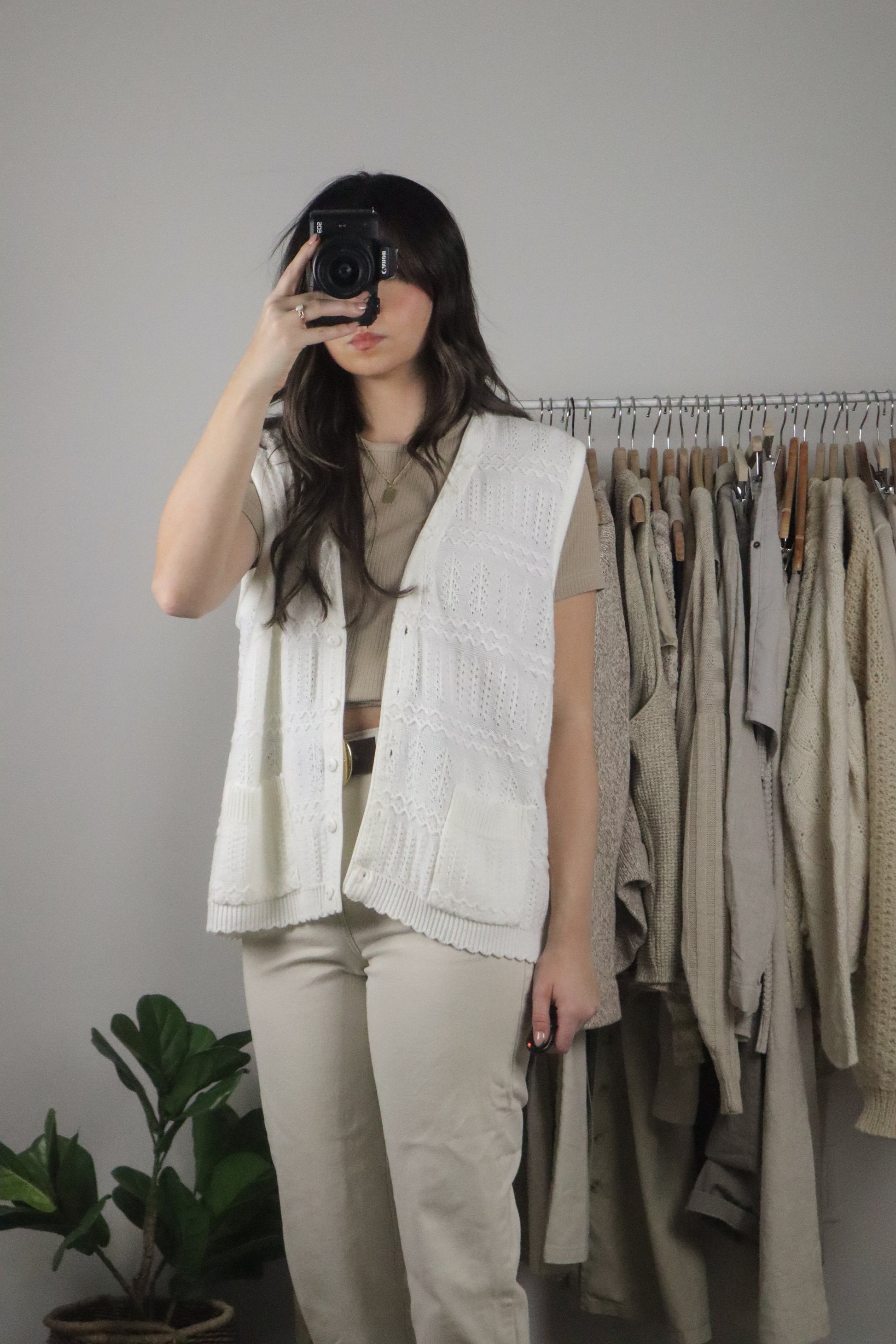 Made in Canada x Vintage x Textured Vest (M/L)