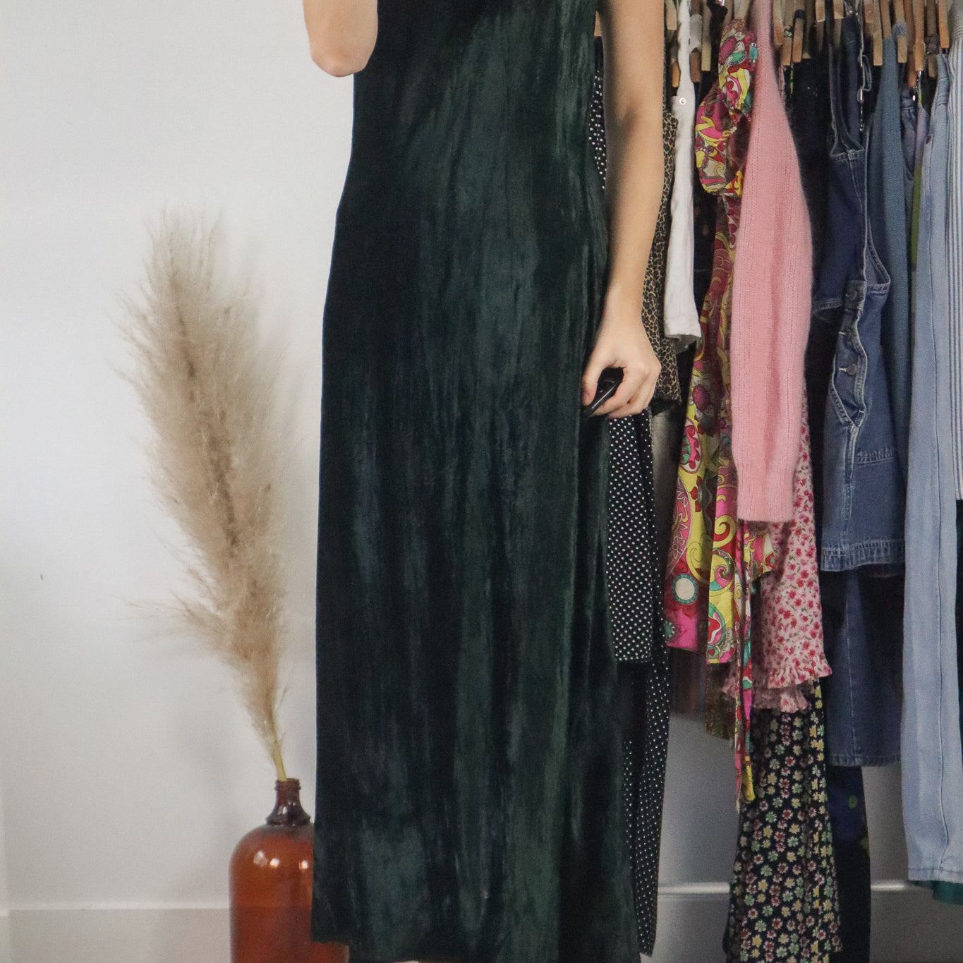 Vintage x Velvet Maxi Dress (S)