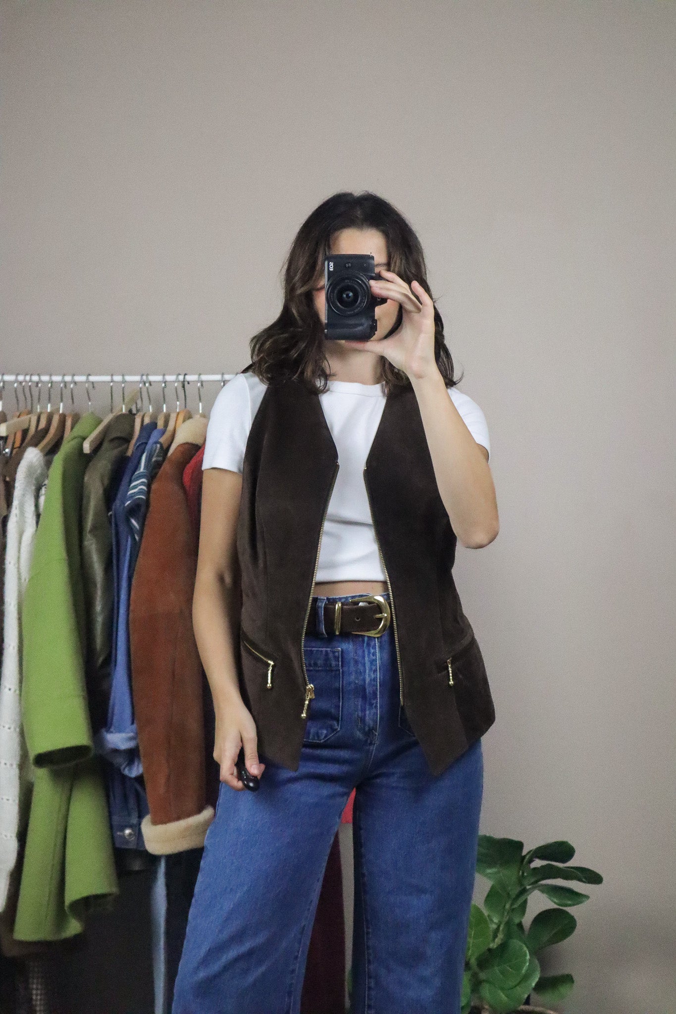 Made in Canada x Vintage x Suede Vest (S)