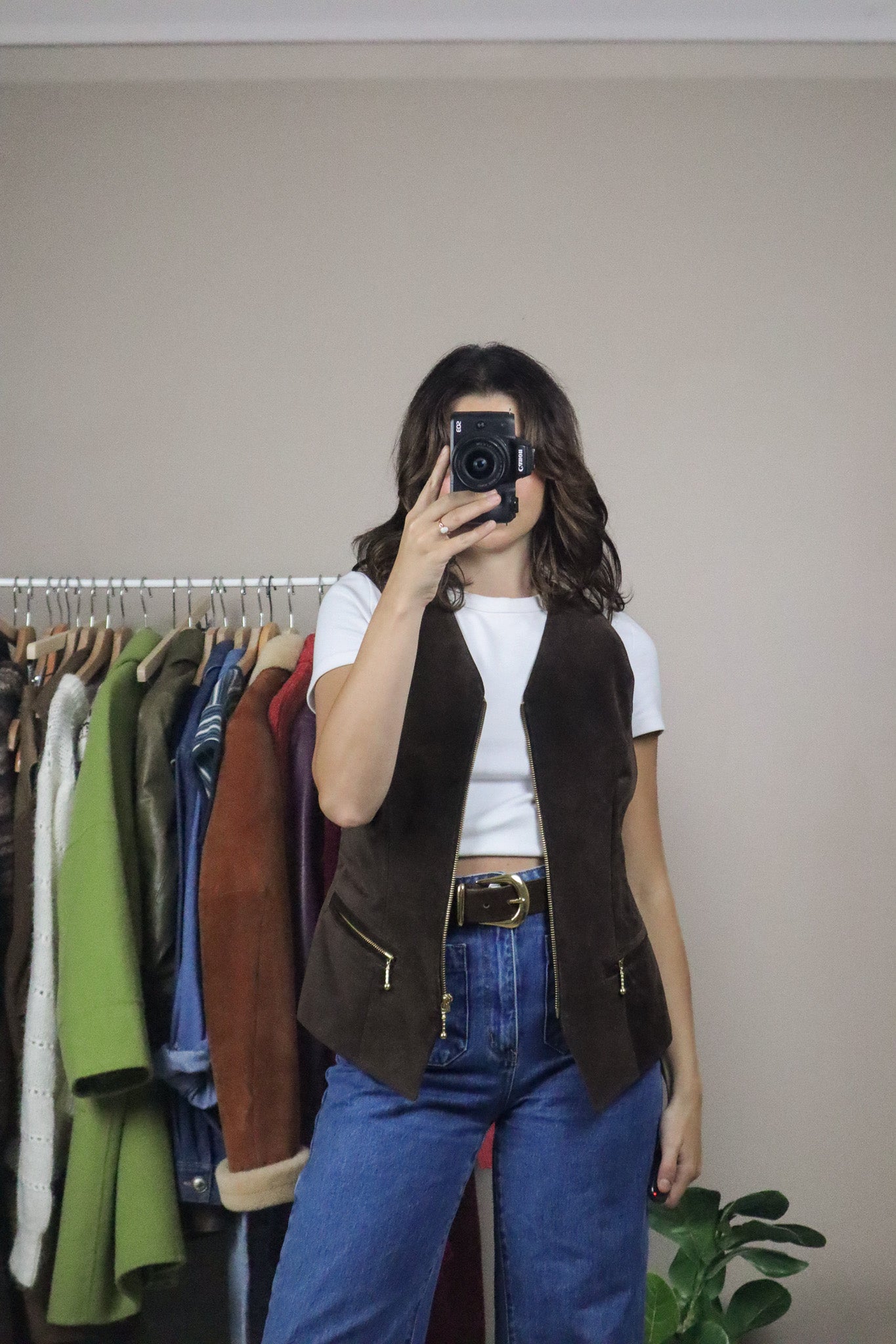 Made in Canada x Vintage x Suede Vest (S)