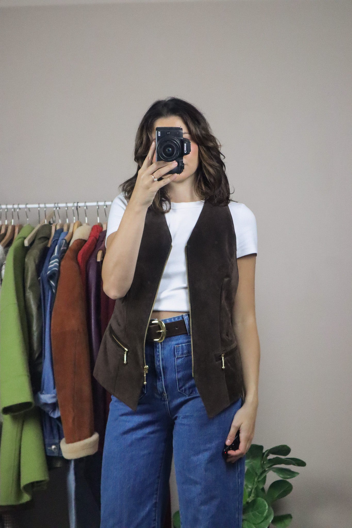 Made in Canada x Vintage x Suede Vest (S)