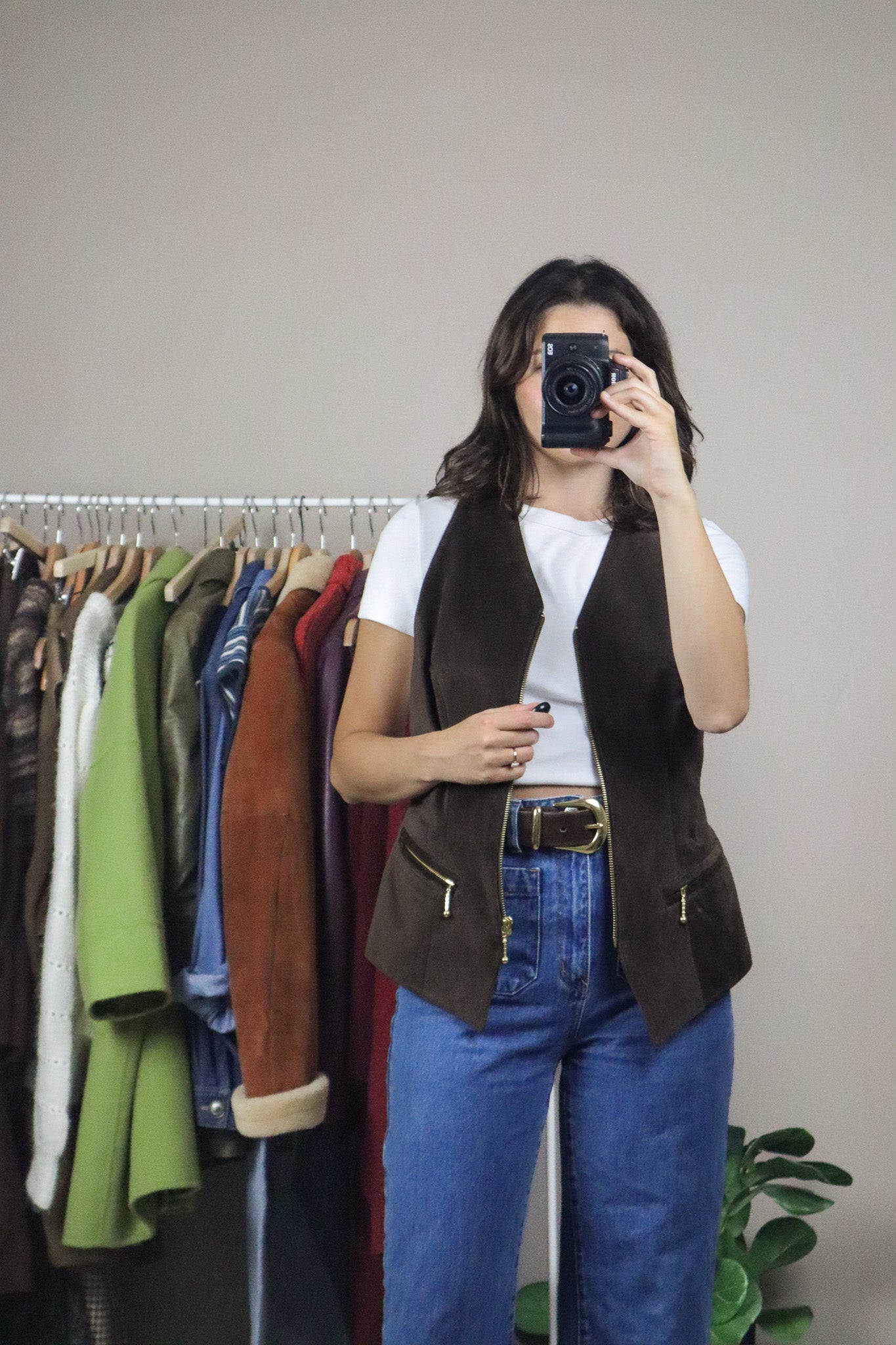 Made in Canada x Vintage x Suede Vest (S)