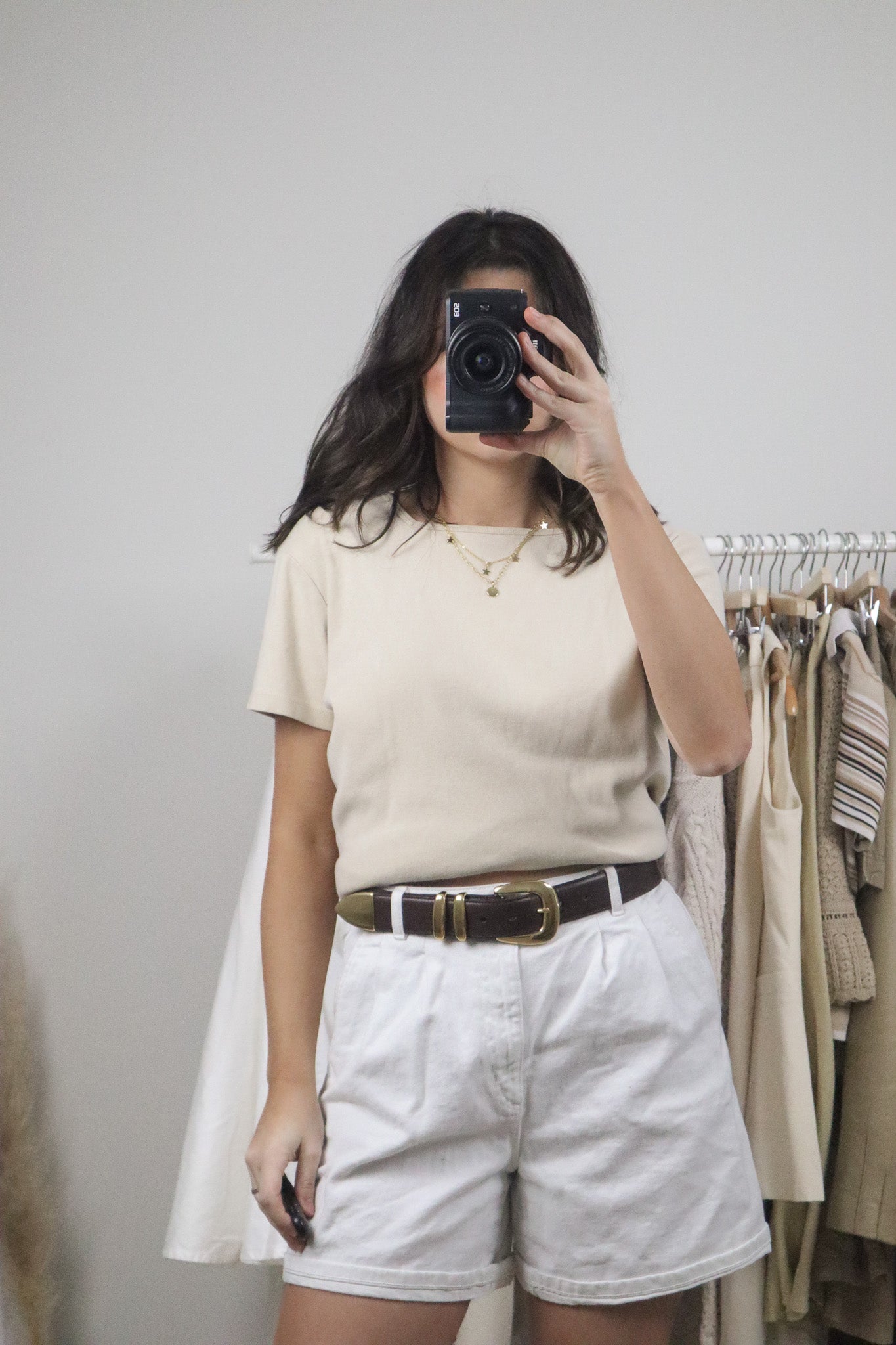 Vintage x Cotton Square Neck T-Shirt (M/L)