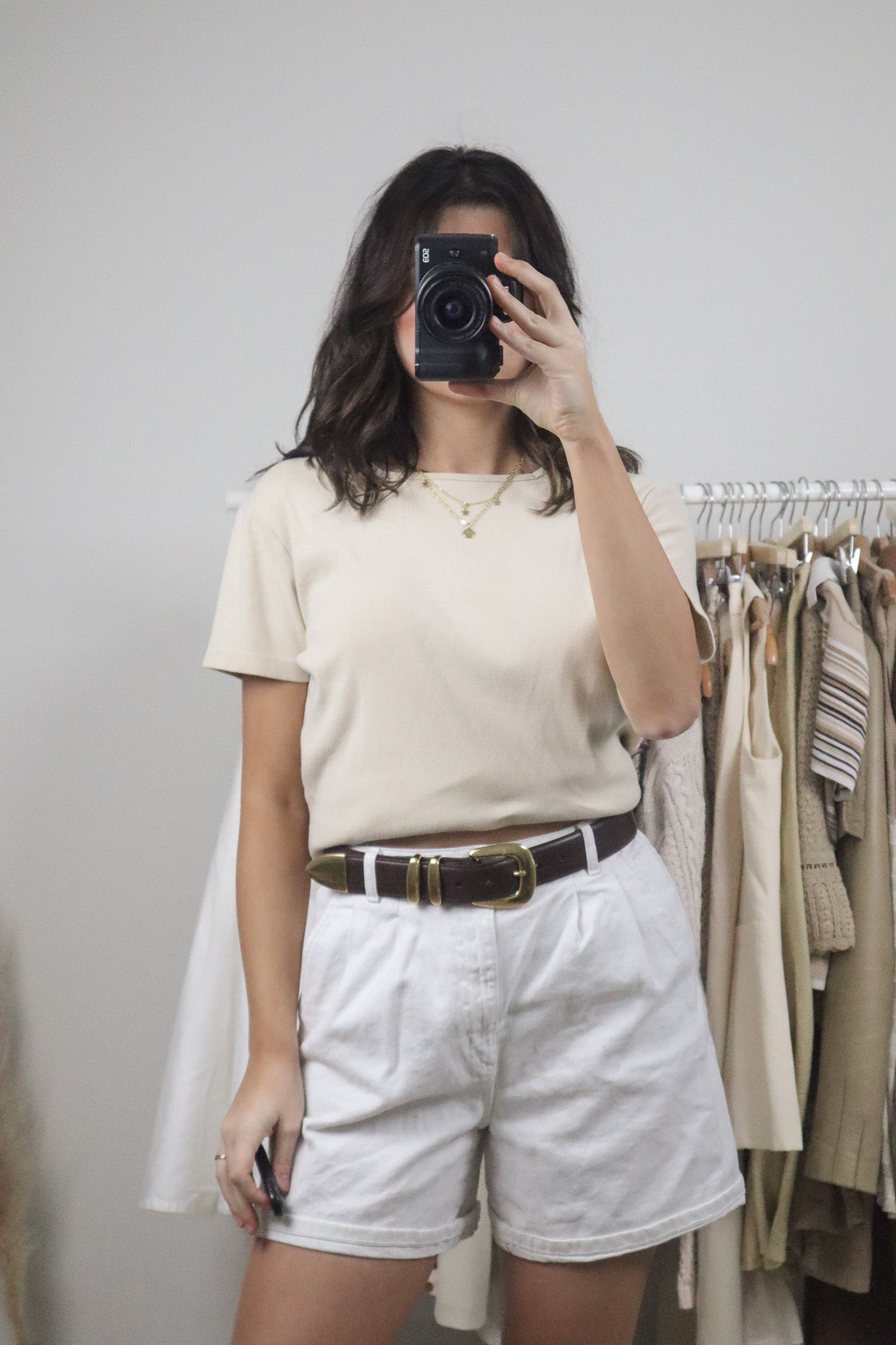 Vintage x Cotton Square Neck T-Shirt (M/L)