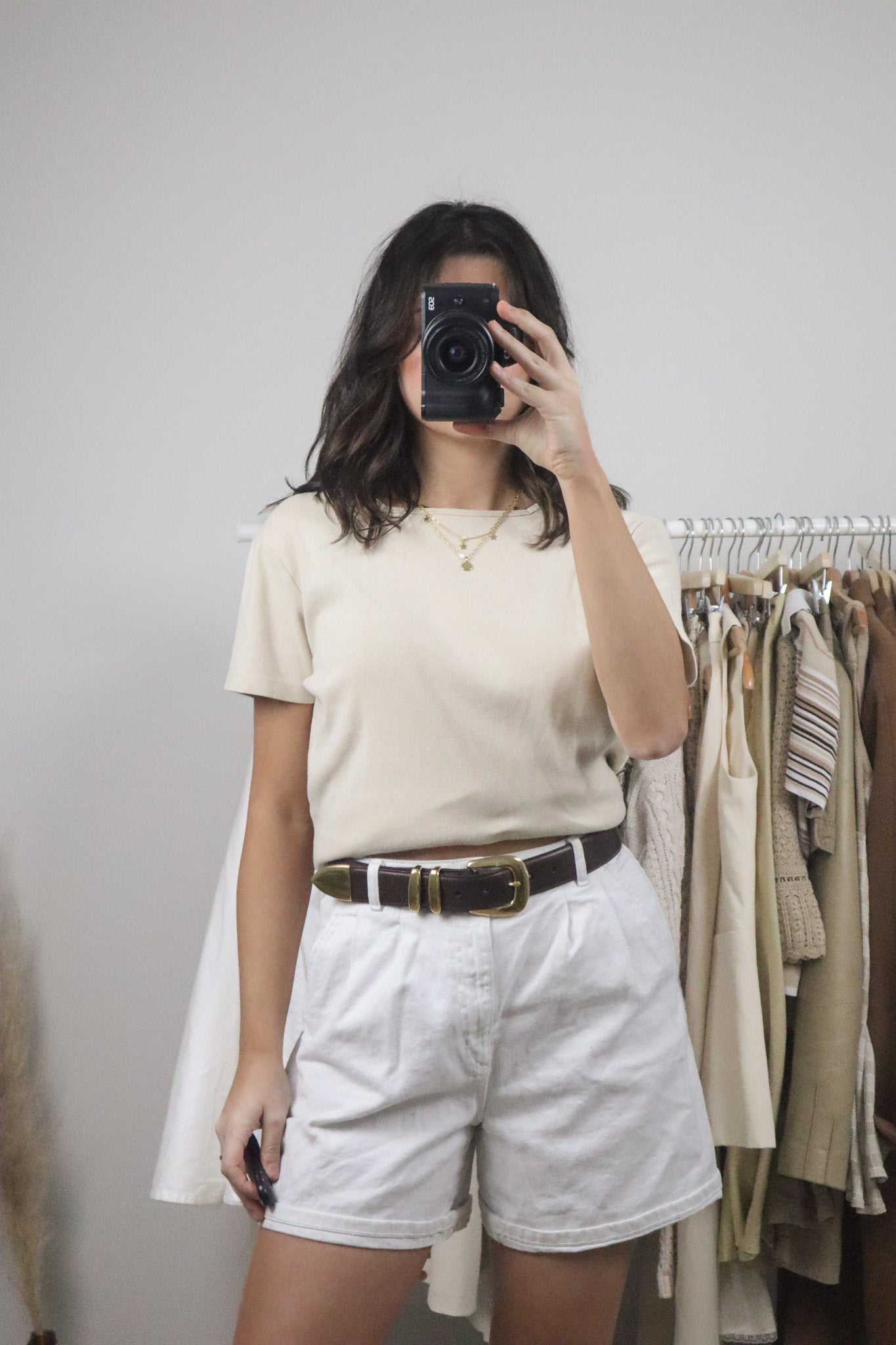 Vintage x Cotton Square Neck T-Shirt (M/L)