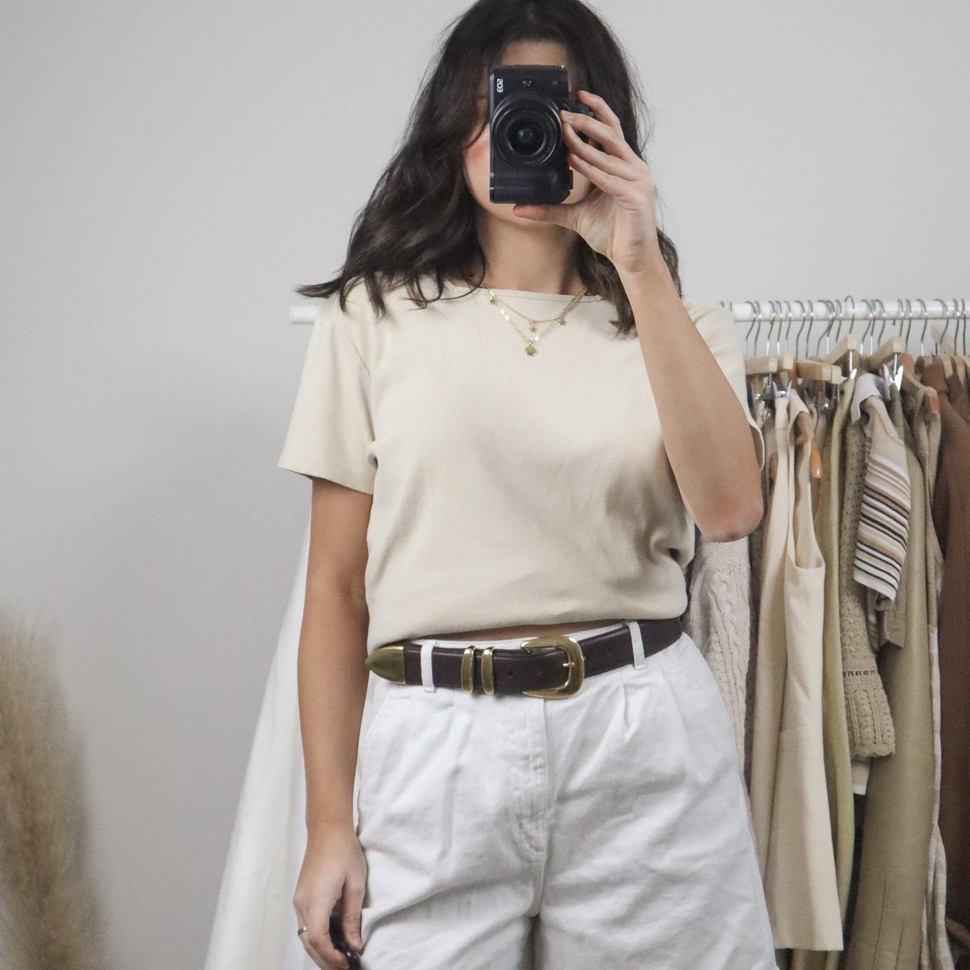Vintage x Cotton Square Neck T-Shirt (M/L)