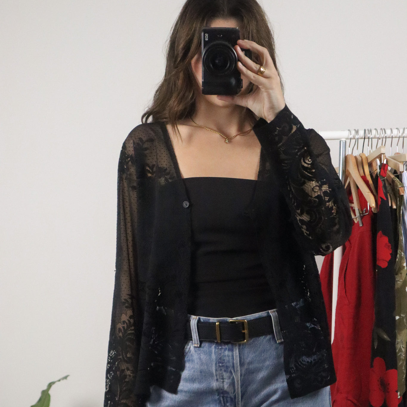 Vintage x Lace Cardigan (M)