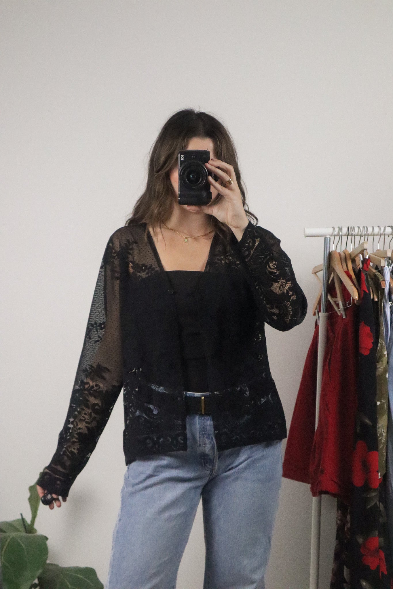 Vintage x Lace Cardigan (M)