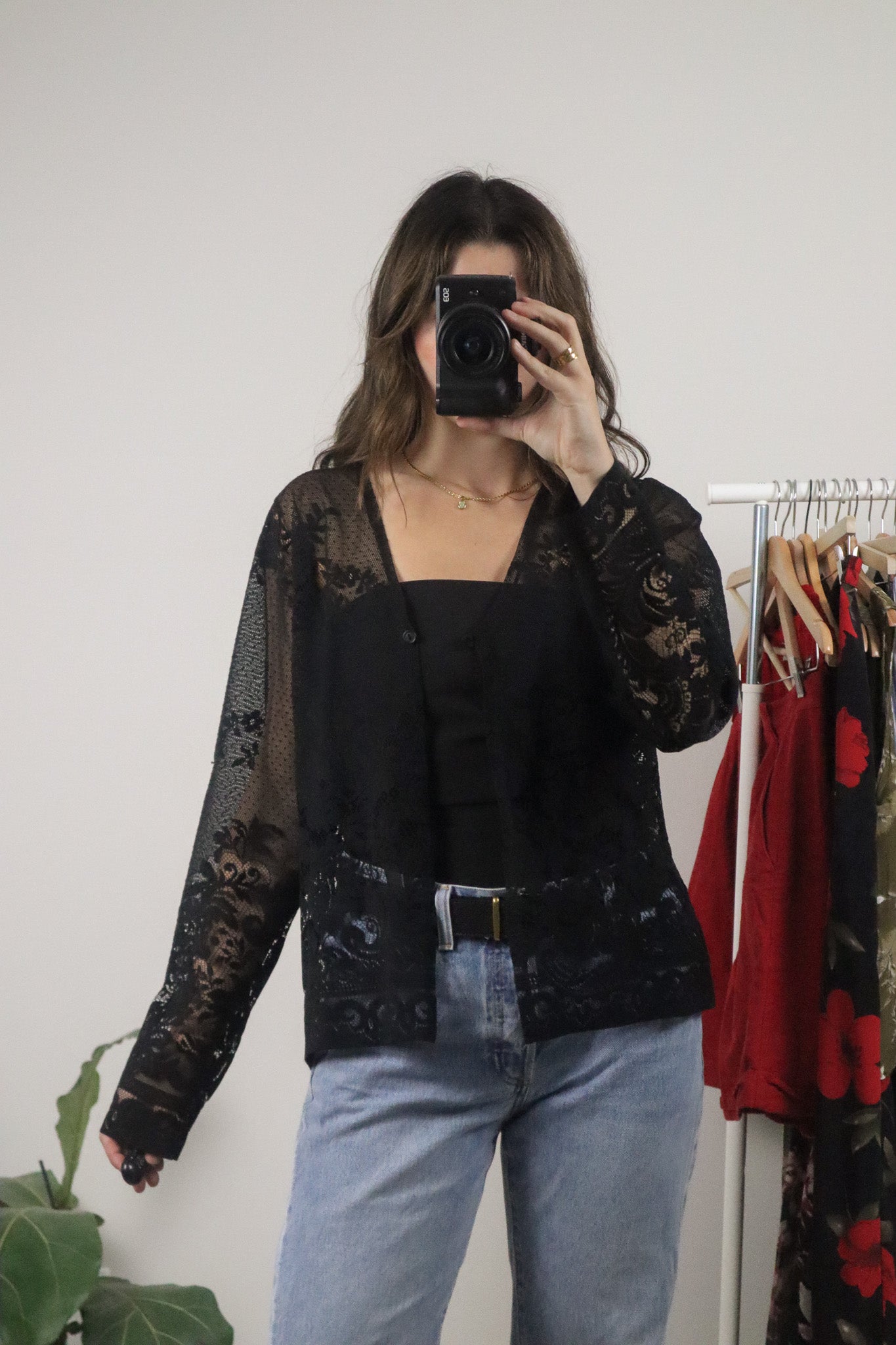 Vintage x Lace Cardigan (M)
