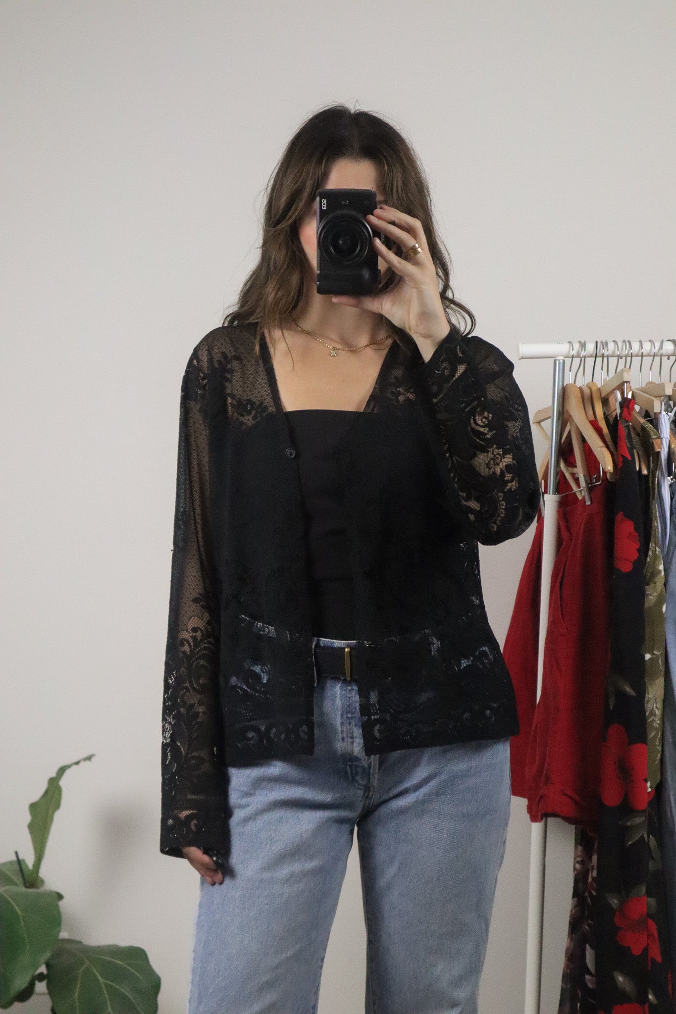 Vintage x Lace Cardigan (M)
