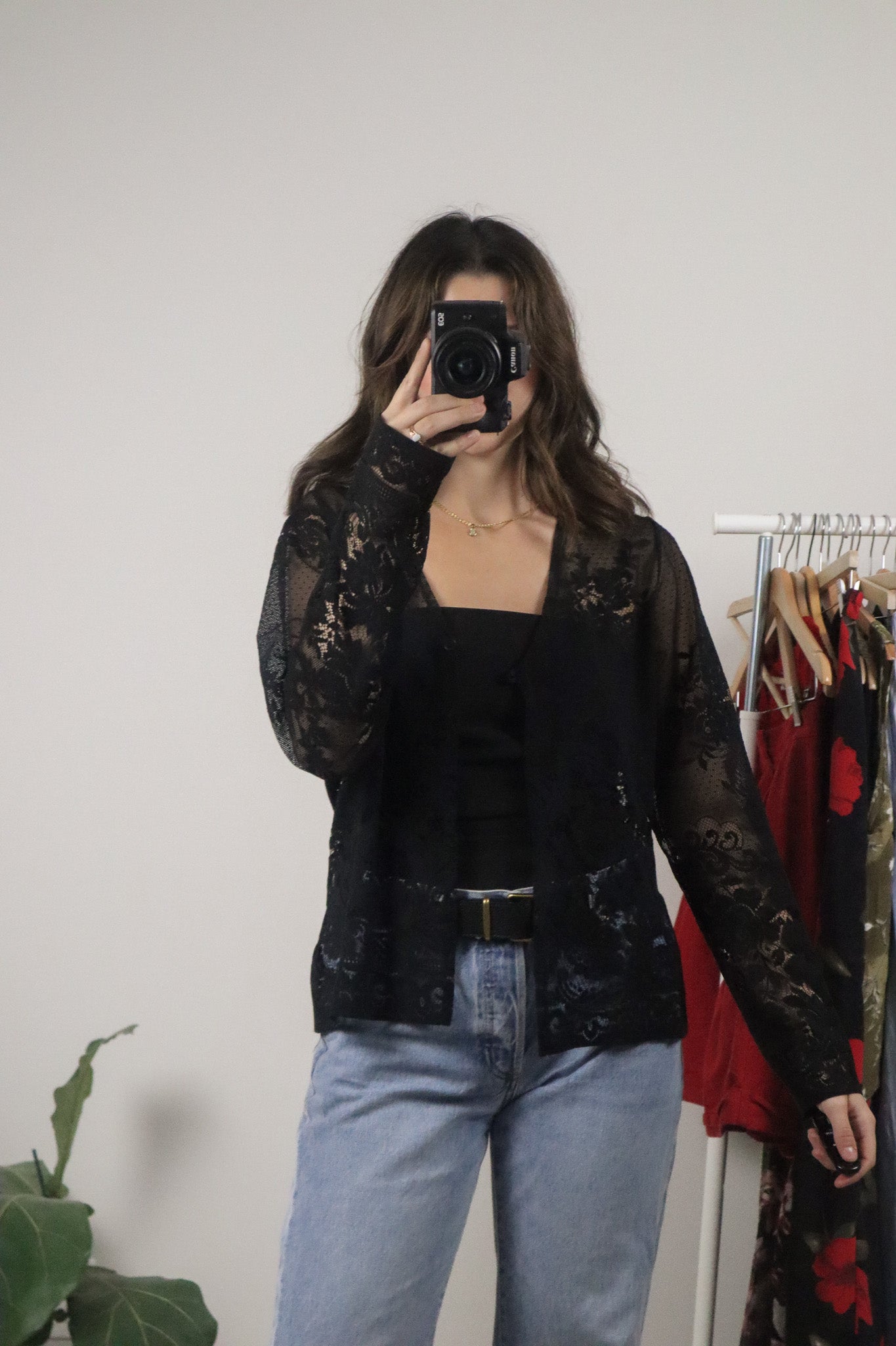 Vintage x Lace Cardigan (M)