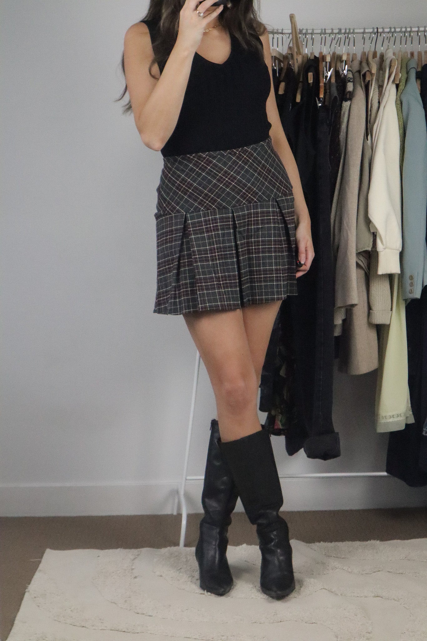 Made in USA x Vintage x Plaid Mini Skirt (8)