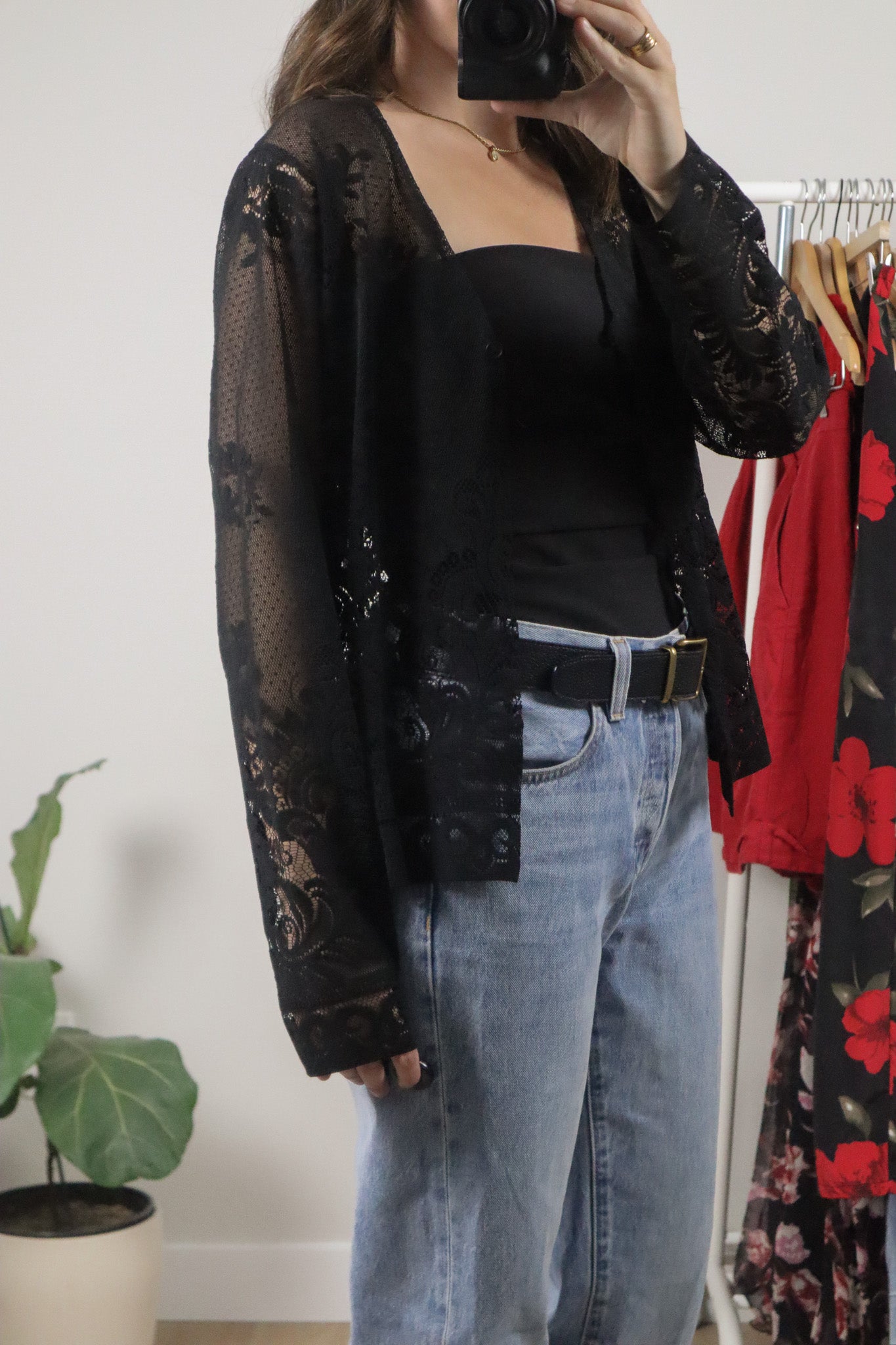 Vintage x Lace Cardigan (M)