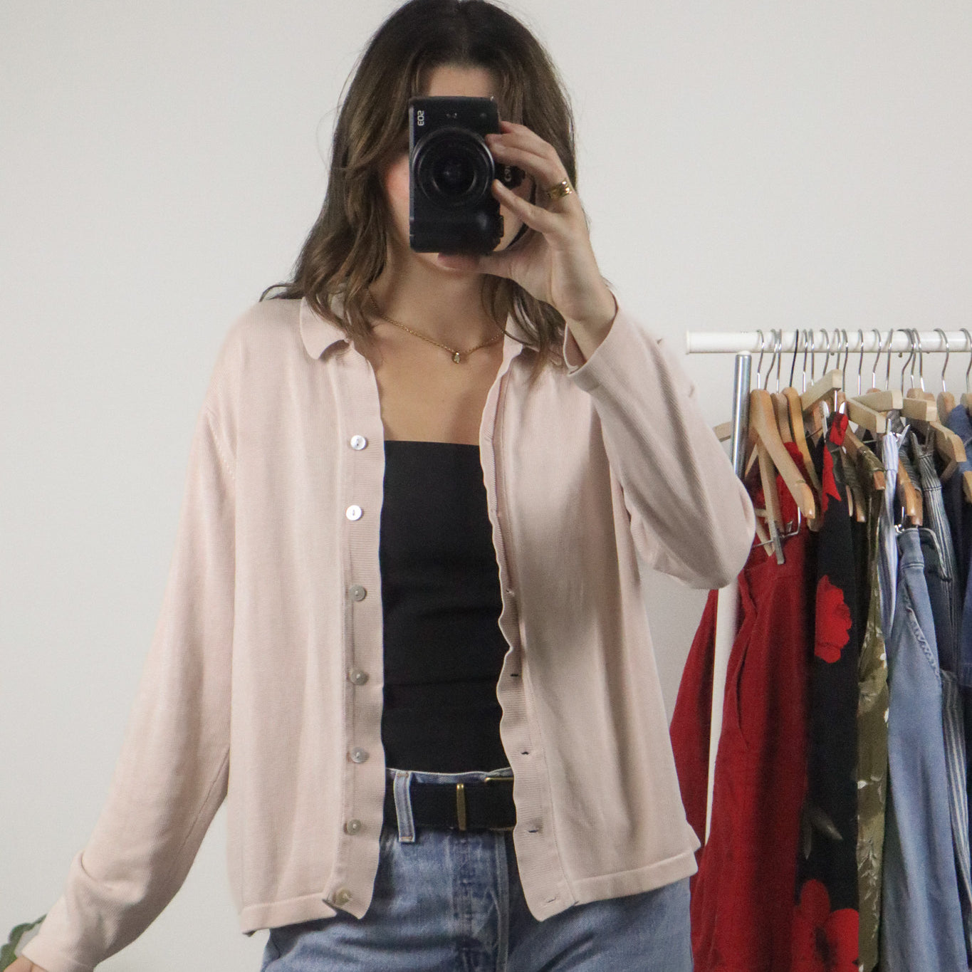 Vintage x Cotton Silk Cardigan (S)