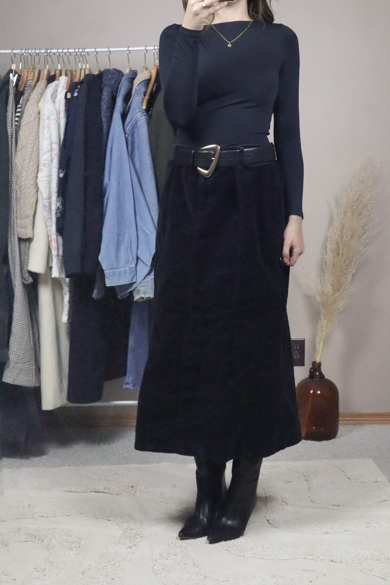 Vintage x Corduroy Maxi Skirt (12)