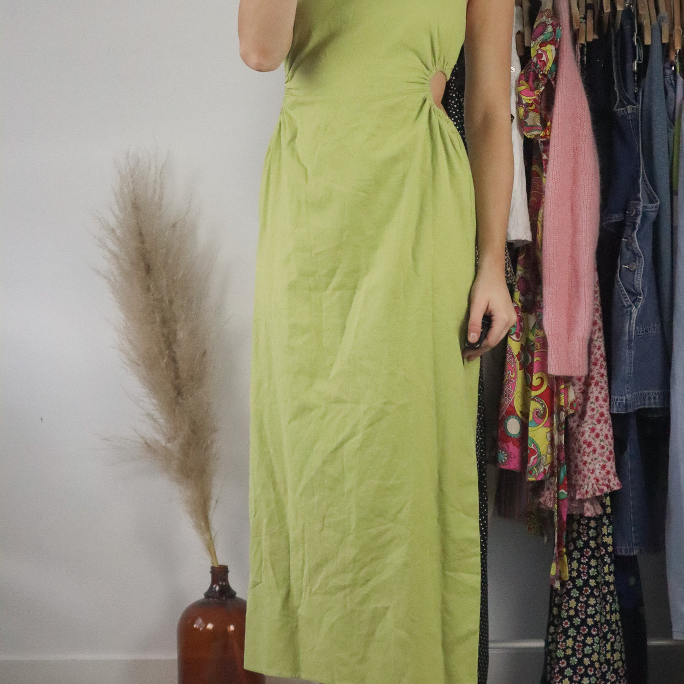 Modern x Linen Blend Cut-Out Maxi Dress (10)