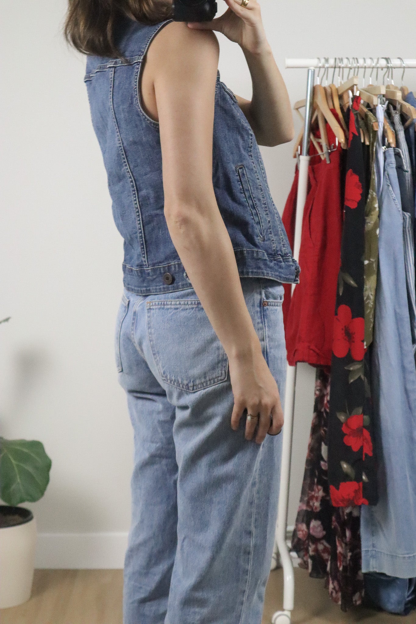 Vintage x Denim Vest (S)