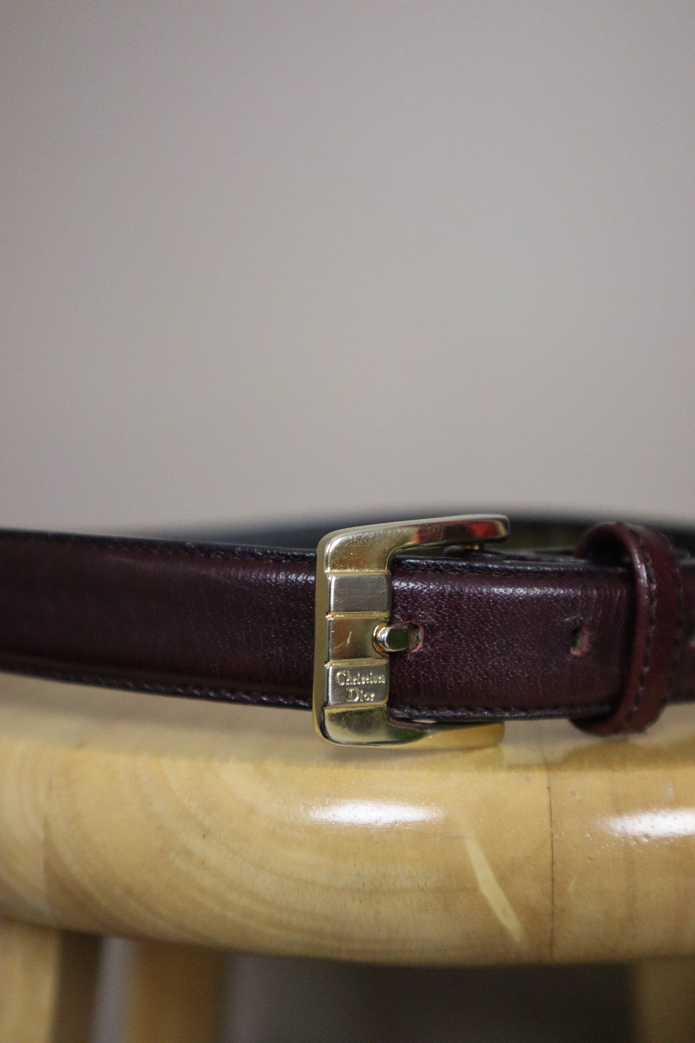 Vintage x Dior Leather Belt (M)