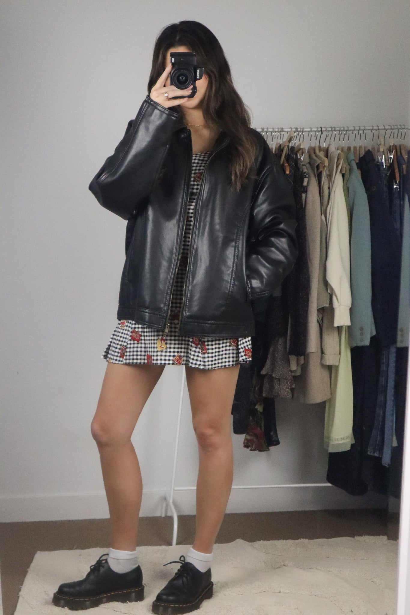 Vintage x Made in Italy x Faux Leather Jacket (M/L)