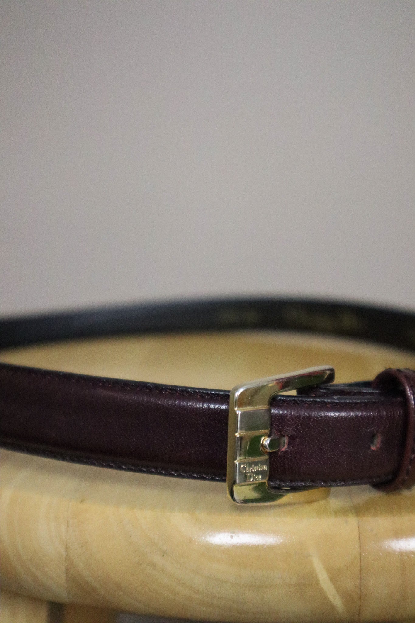 Vintage x Dior Leather Belt (M)