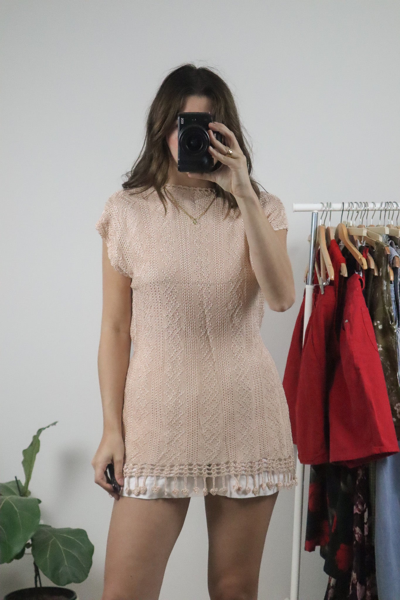 Vintage x Crochet Top (M)