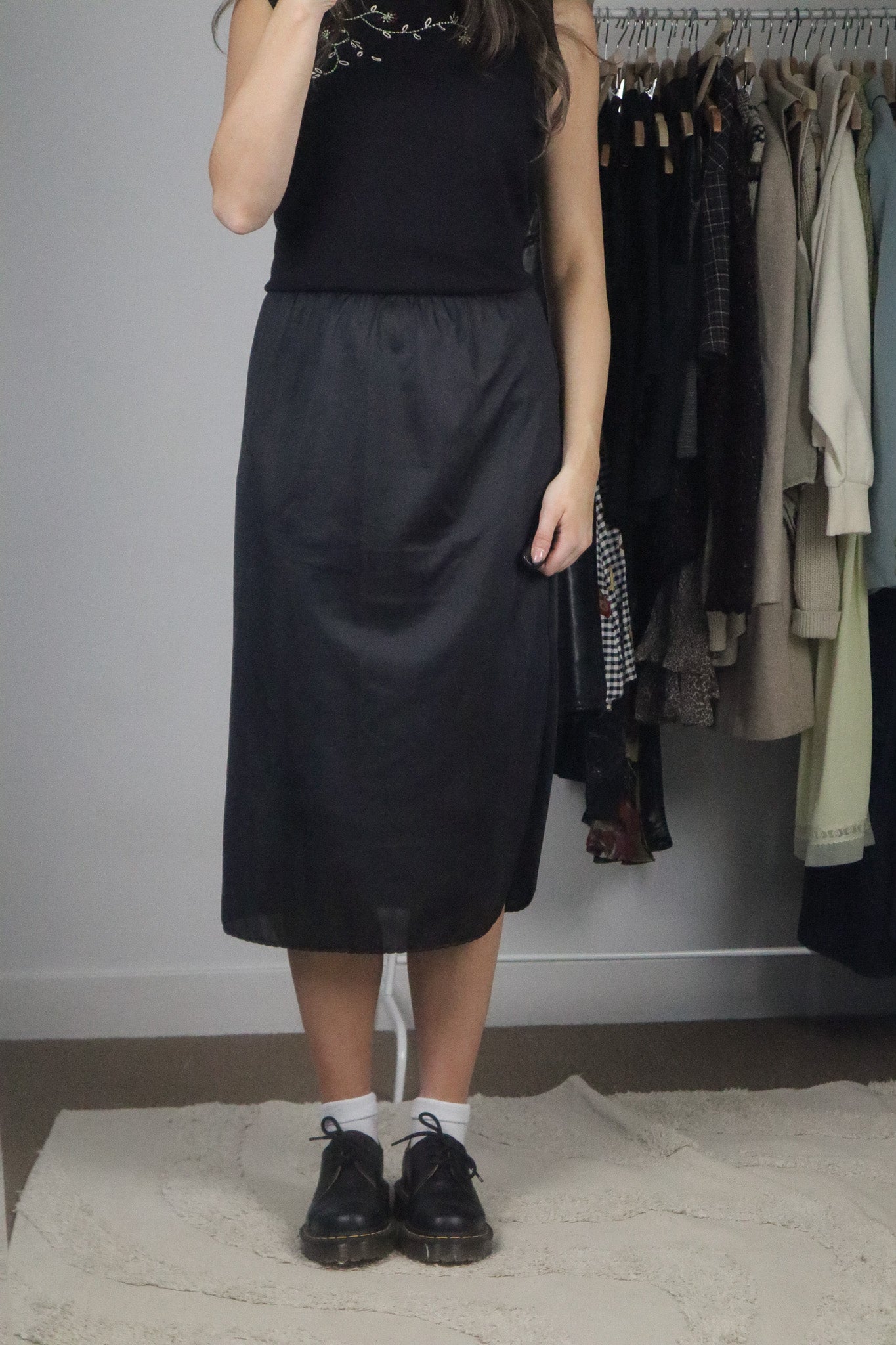 Made in Canada x Vintage x Slip Skirt (S)