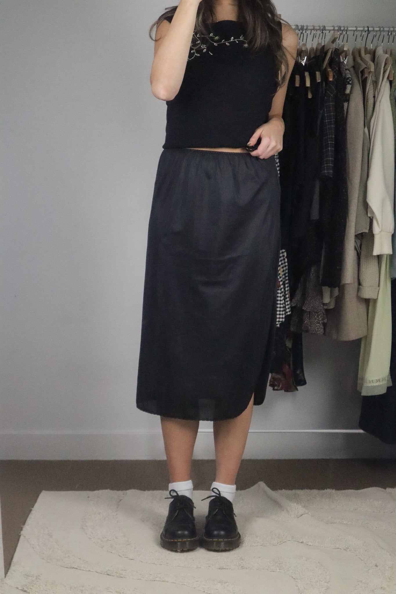 Made in Canada x Vintage x Slip Skirt (S)