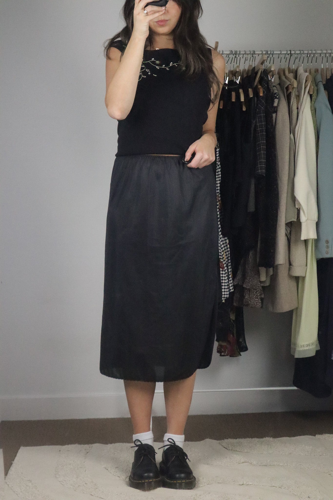 Made in Canada x Vintage x Slip Skirt (S)