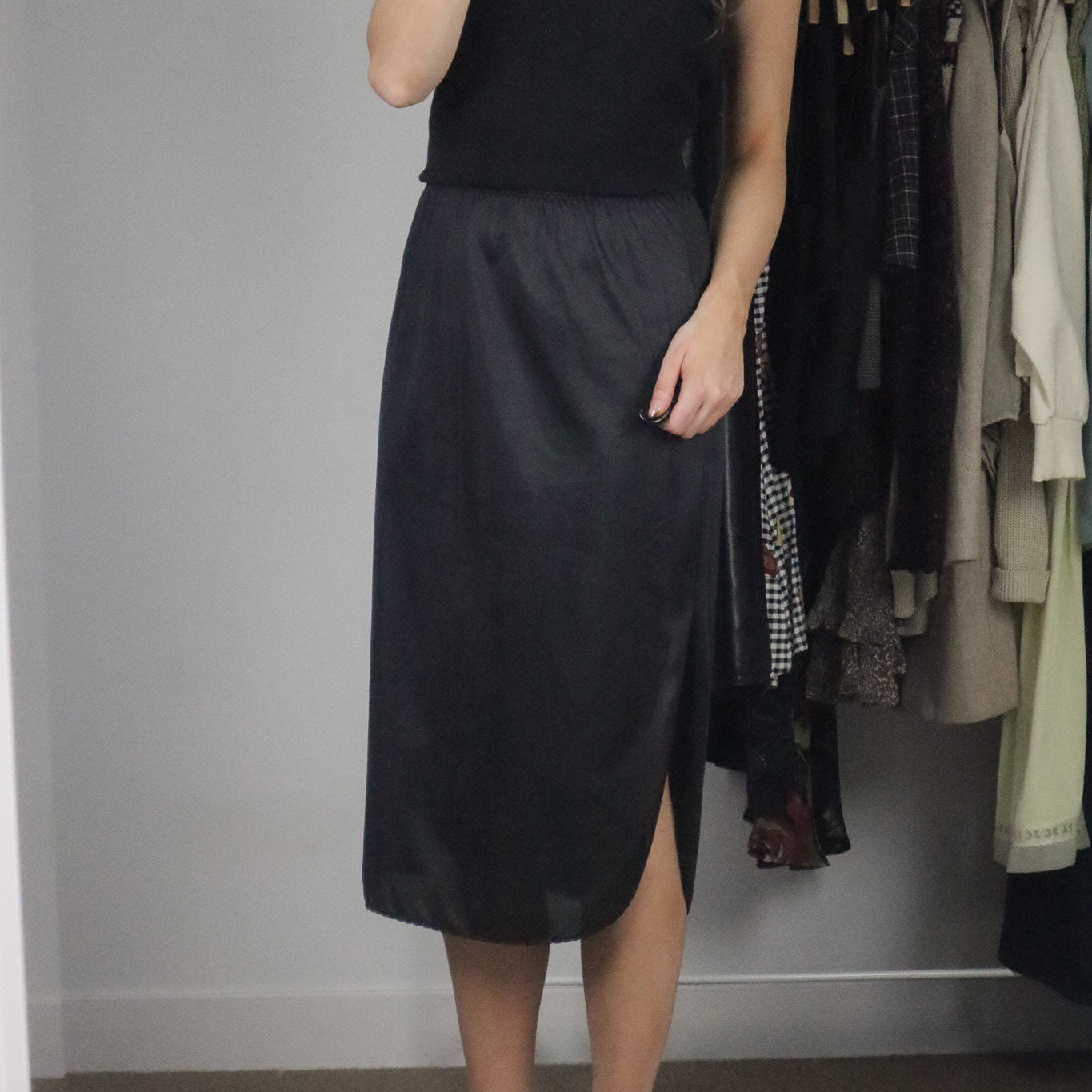 Made in Canada x Vintage x Slip Skirt (S)