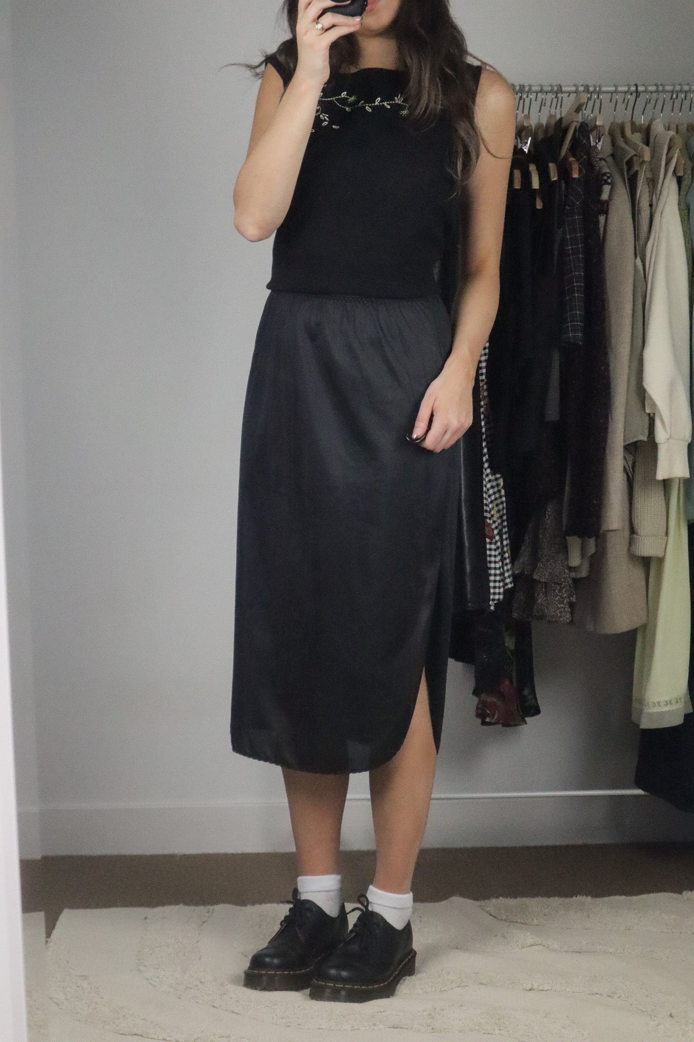 Made in Canada x Vintage x Slip Skirt (S)